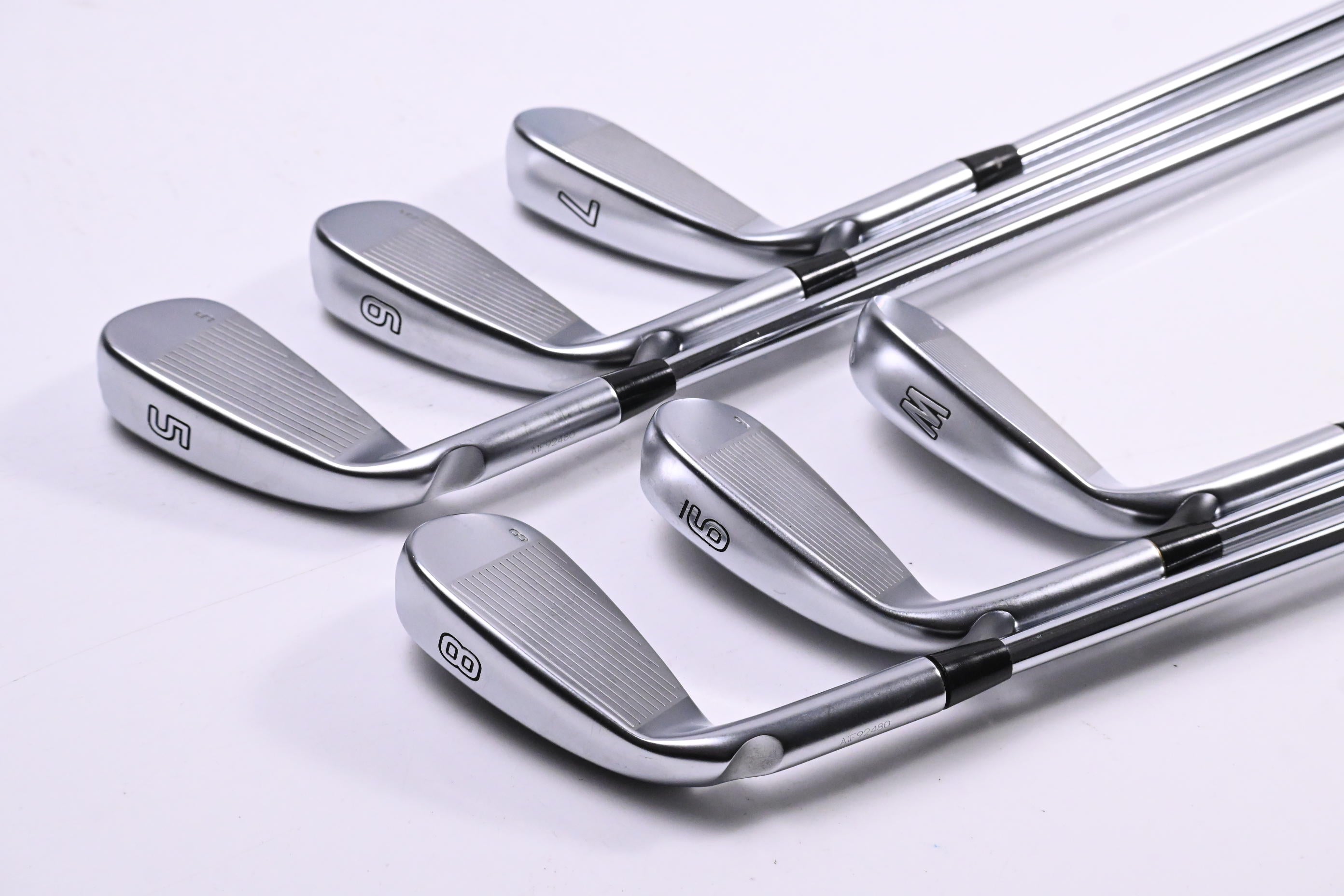 Ping G410 Irons / 5-PW / Blue Dot / Regular Flex Ping AWT 2.0 Shafts