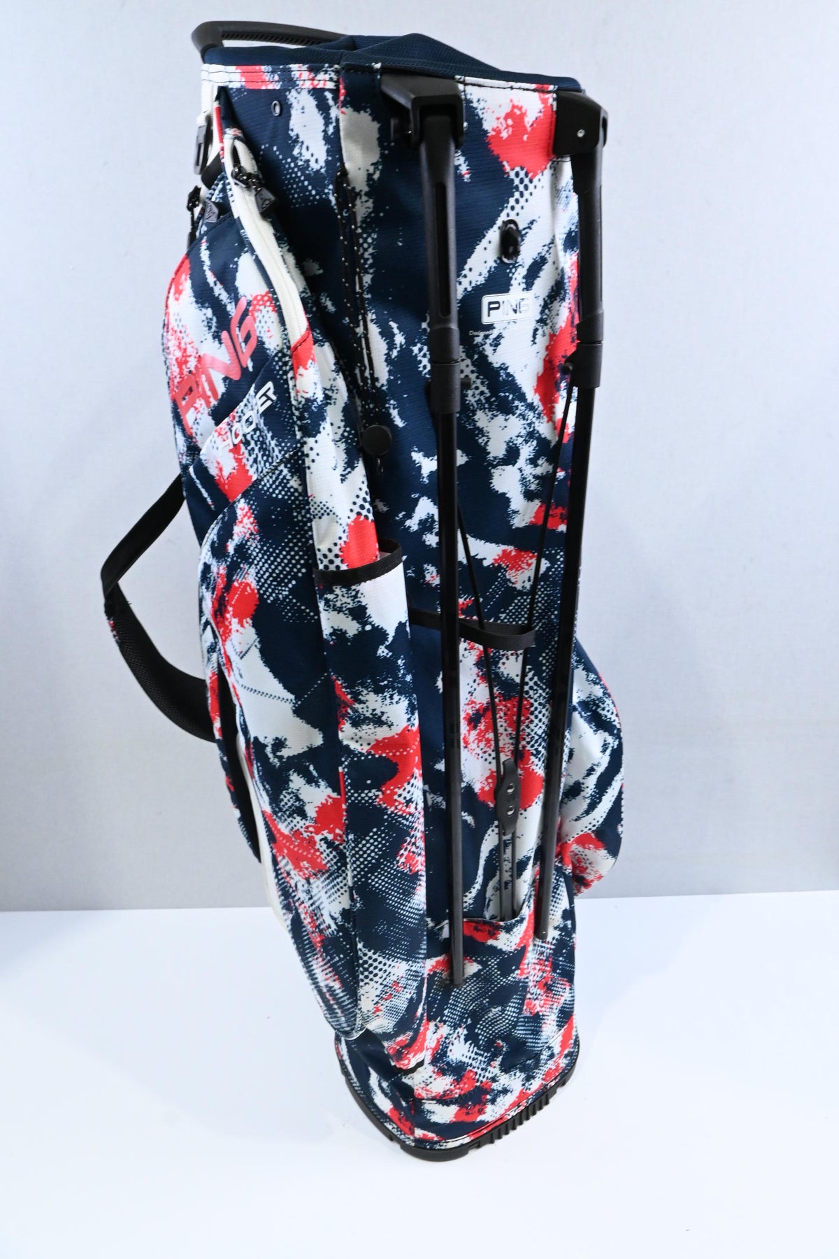 Ping Hoofer Stand Bag / 4-Way / Blue, White, Red
