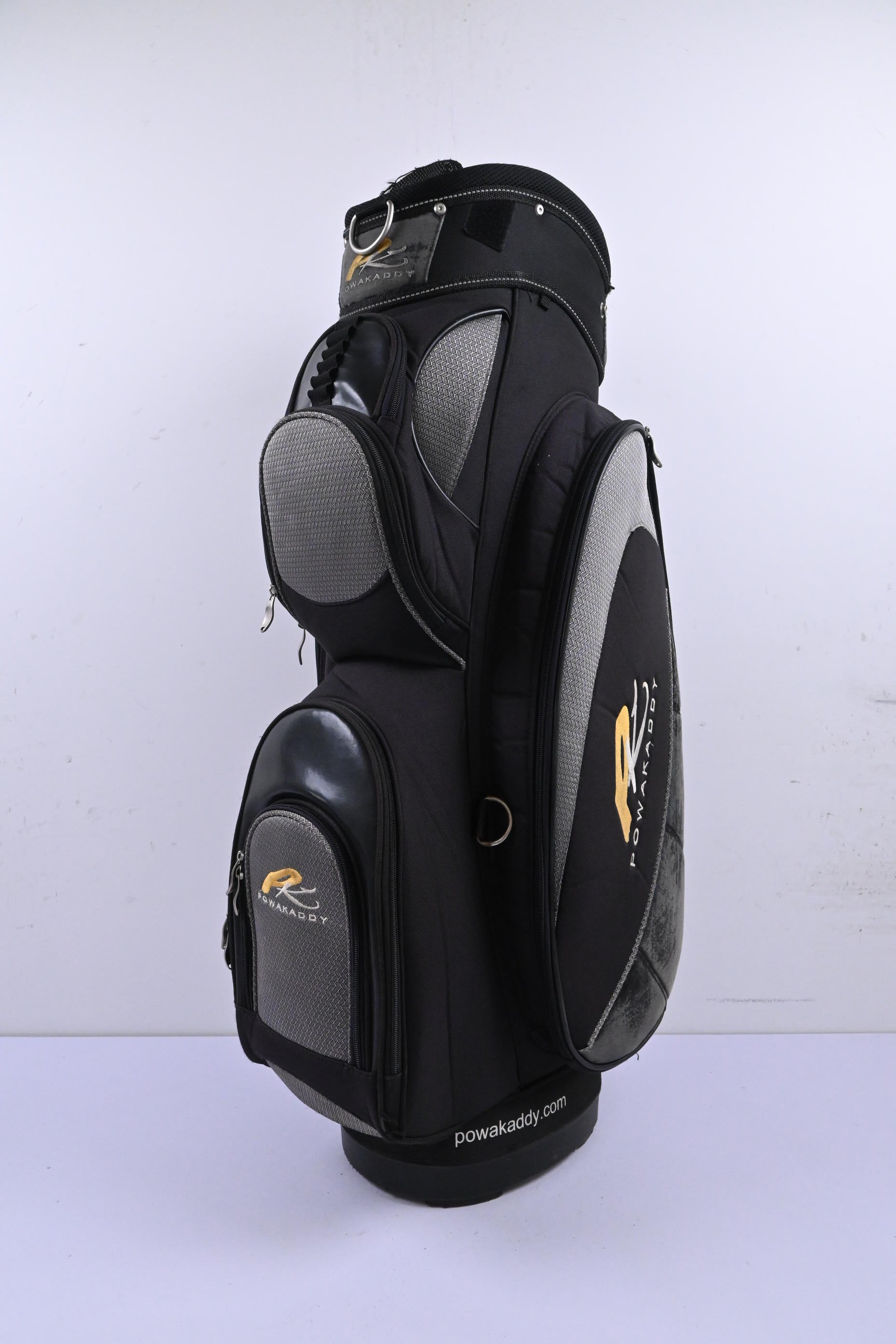 Powakaddy Cart Bag / 7-Way Divider / Black & Grey