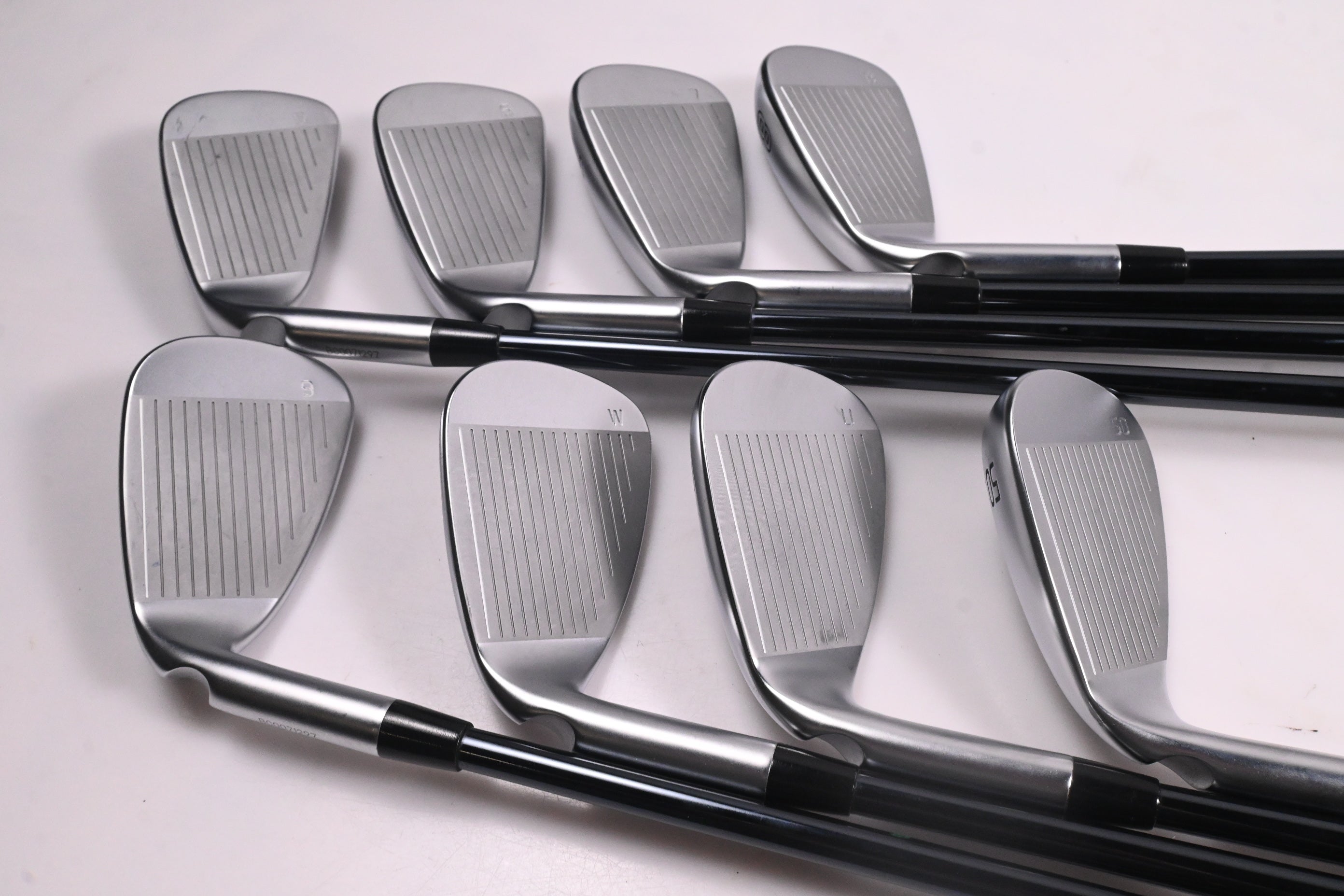 Ping G730 Irons / 5-PW+GW+50° / Green Dot / Senior Flex UST Recoil Dart 65