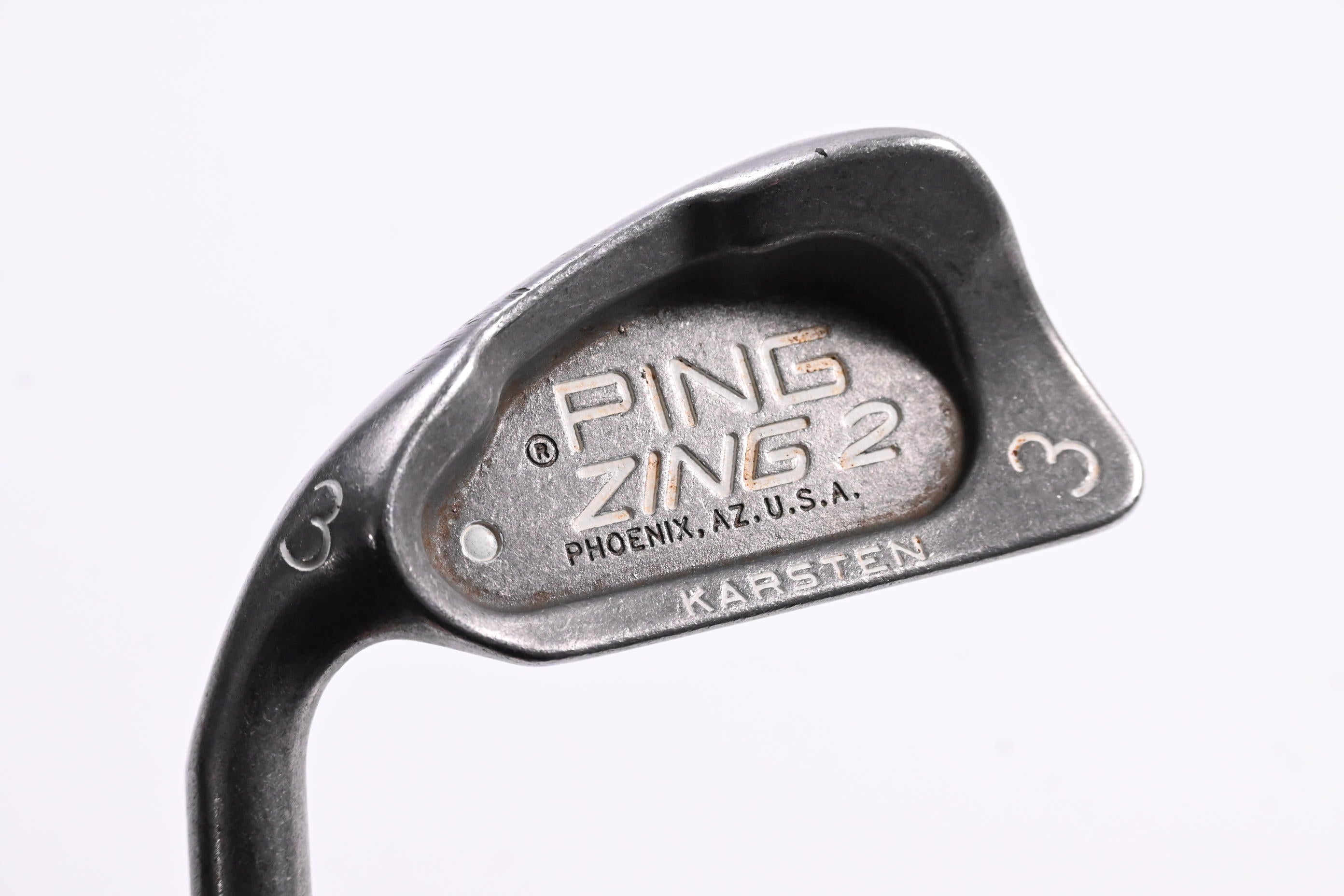 Left Hand Ping Zing 2 #3 Iron / 20.5 Degree / White Dot / Stiff Flex Ping JZ Red