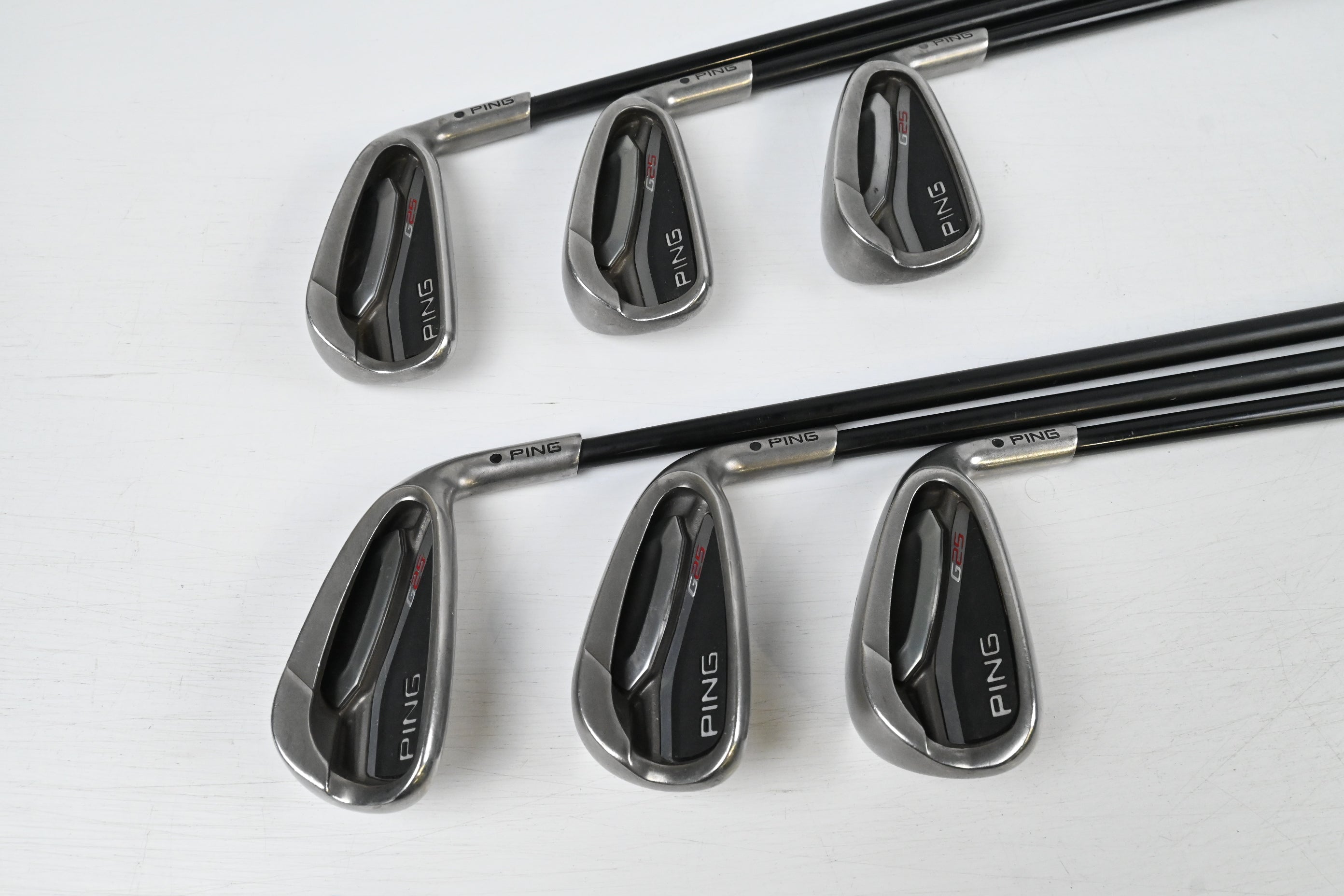 Ping G25 Irons / 5-PW / Black Dot / Regular Flex Ping TFC 189 Shafts