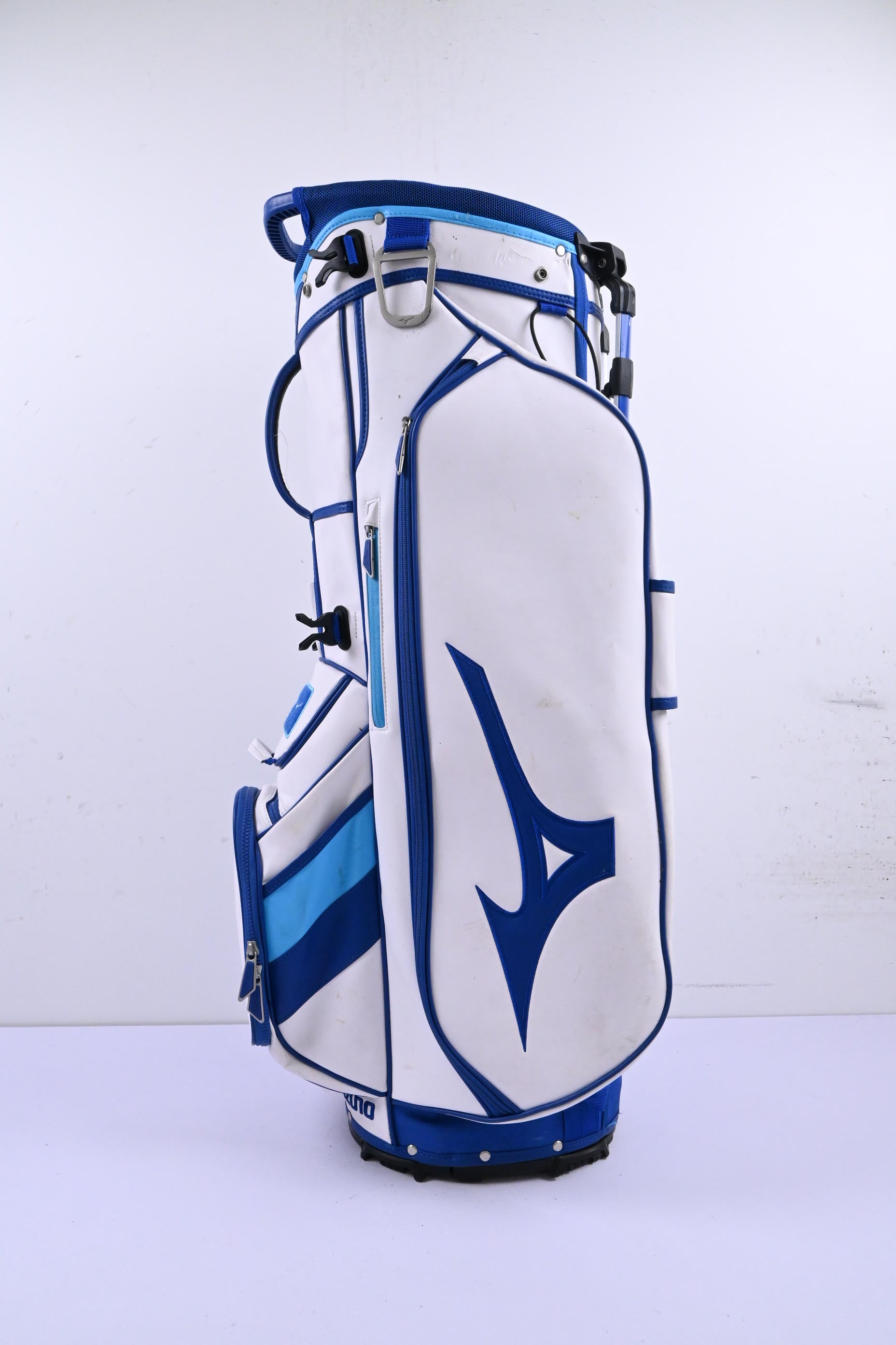 Mizuno Stand Bag / 6-Way Divider / White & Blue