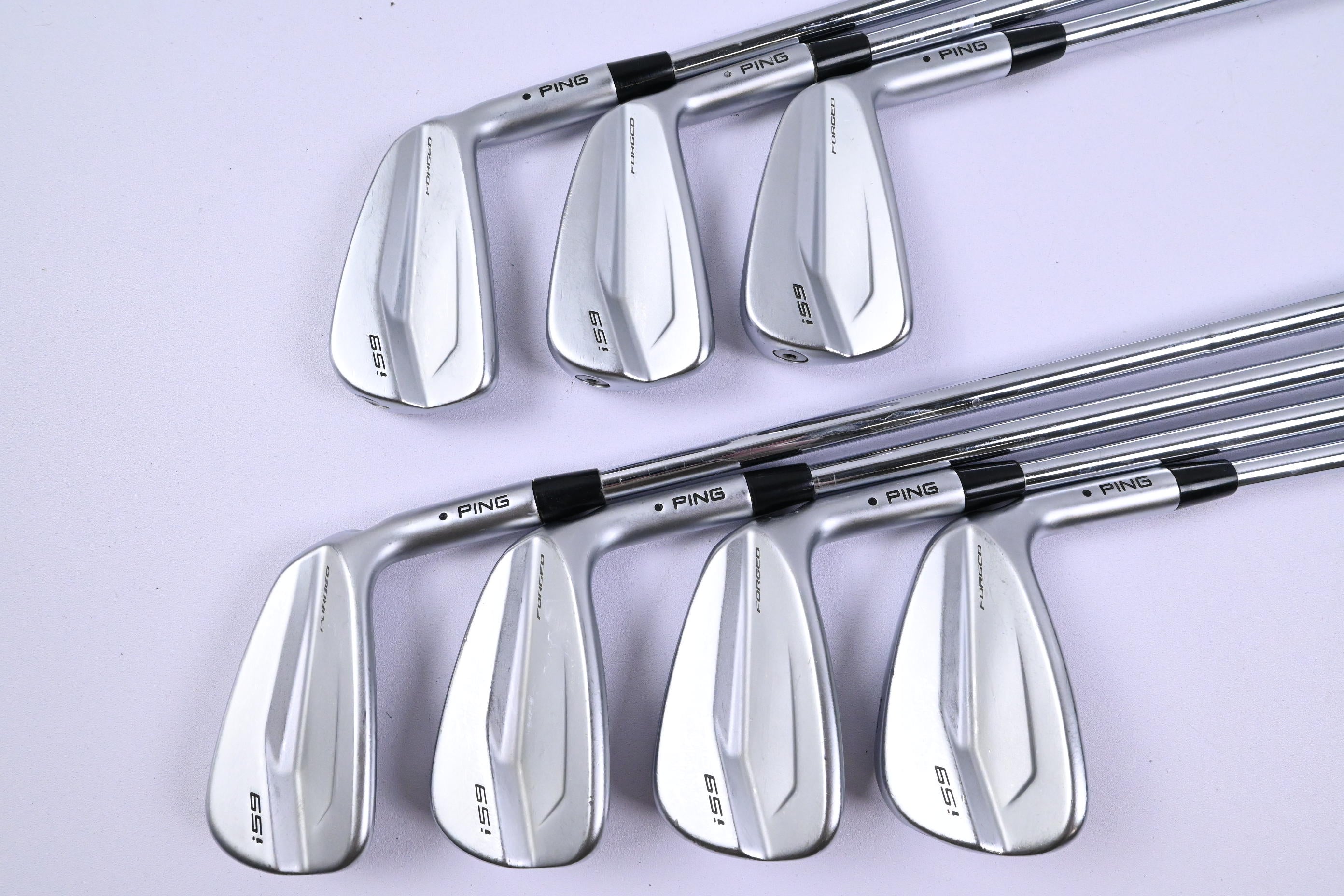 Ping i59 Irons / 4-PW / Black Dot / Stiff Flex Dynamic Gold 120 S300 Shafts