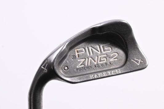 Left Hand Ping Zing 2 #4 Iron / 24 Degree / White Dot / Stiff Flex Ping JZ Red