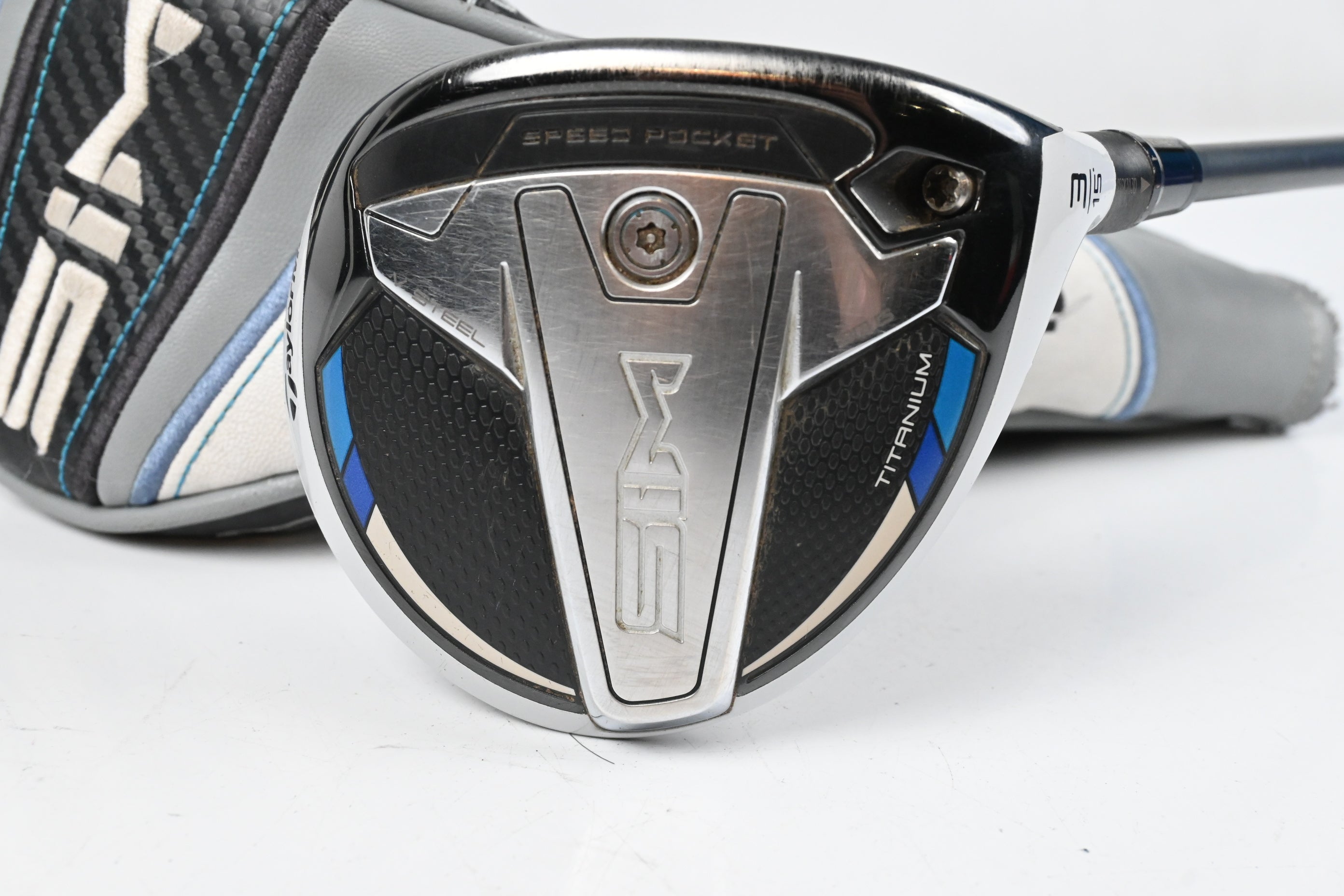 Taylormade SIM Ti #3 Wood / 15 Degree / Stiff Flex HZRDUS Smoke Green 70 Shaft