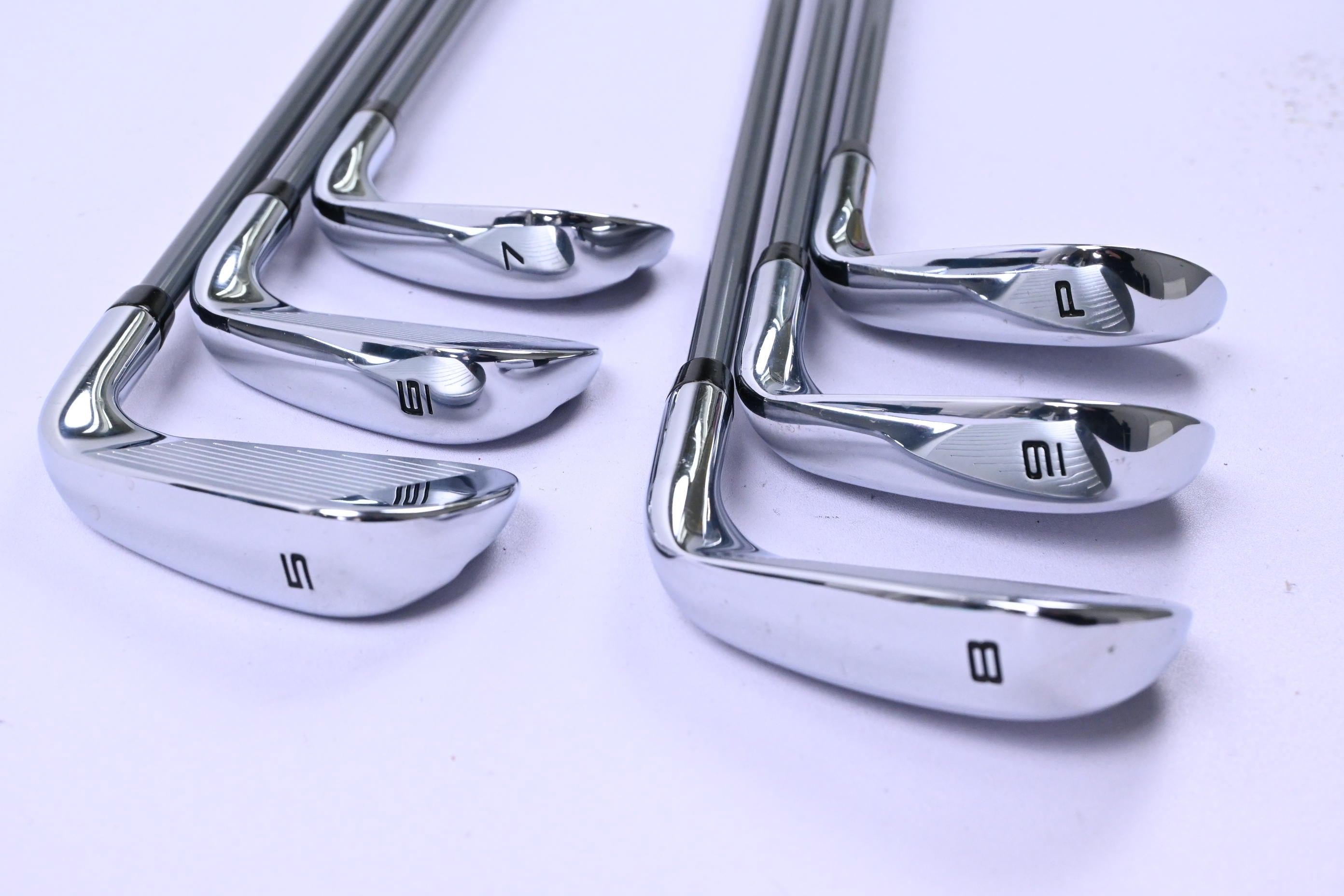 Left Hand Callaway Elyte Irons / 5-PW / Regular Flex Denali Charcoal 65 Shafts