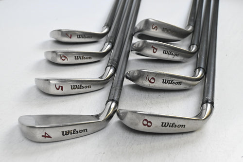 Ladies Wilson Deep Red Irons / 4-PW+SW / Ladies Flex UST Tri-Ply Shafts