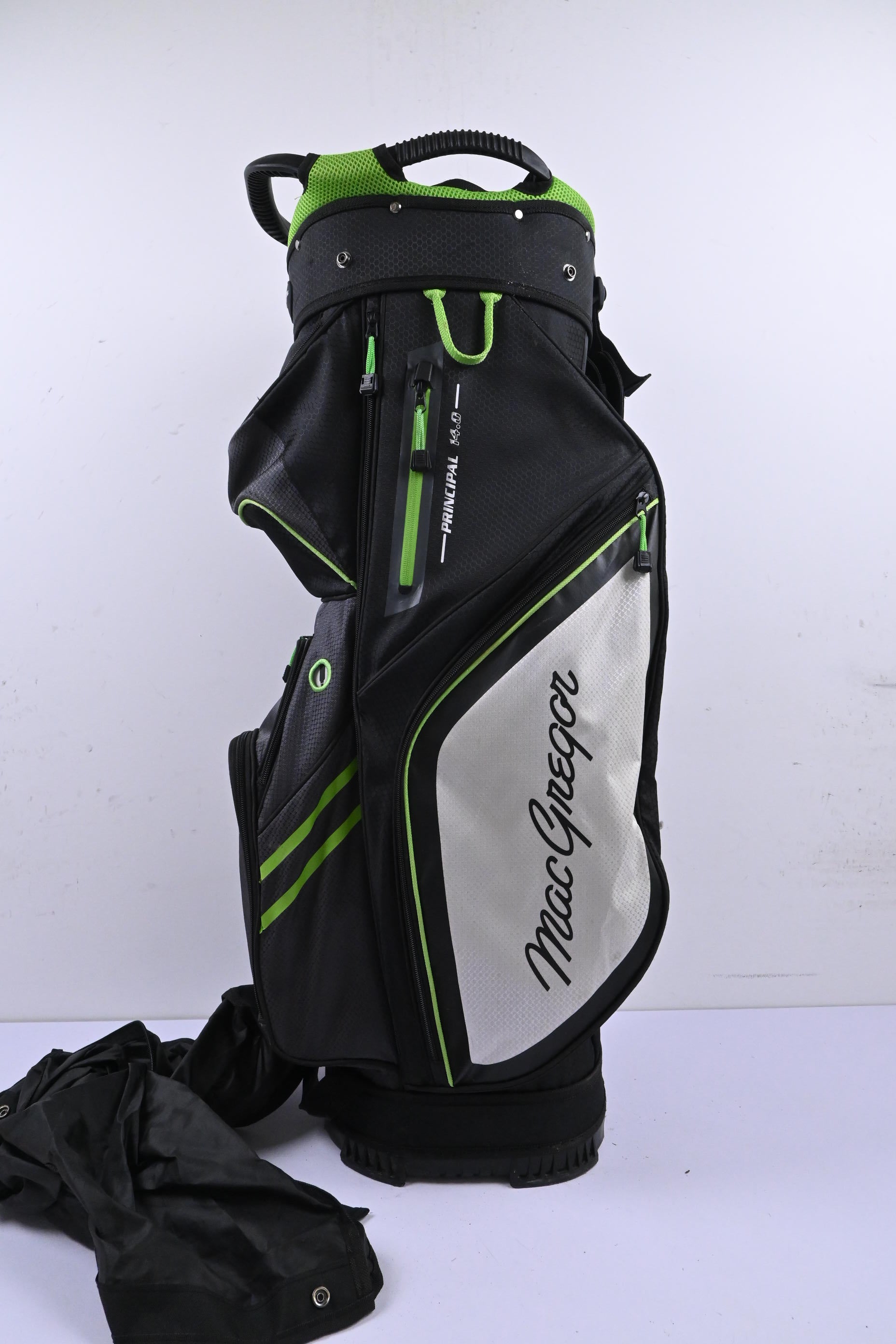 MacGregor Principal 14.0 Cart Bag / 14-Way Divider / Black & Green