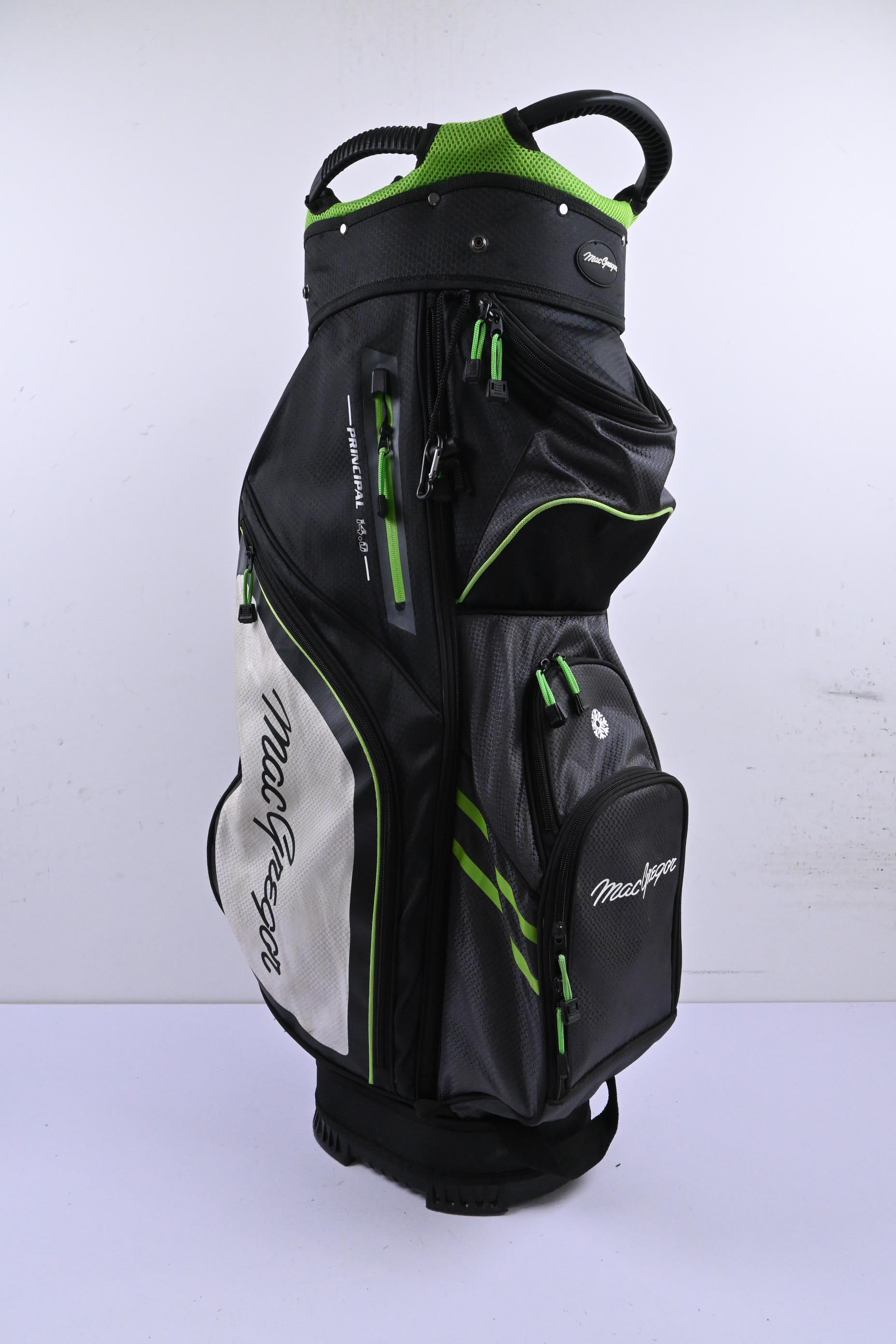 MacGregor Principal 14.0 Cart Bag / 14-Way Divider / Black & Green