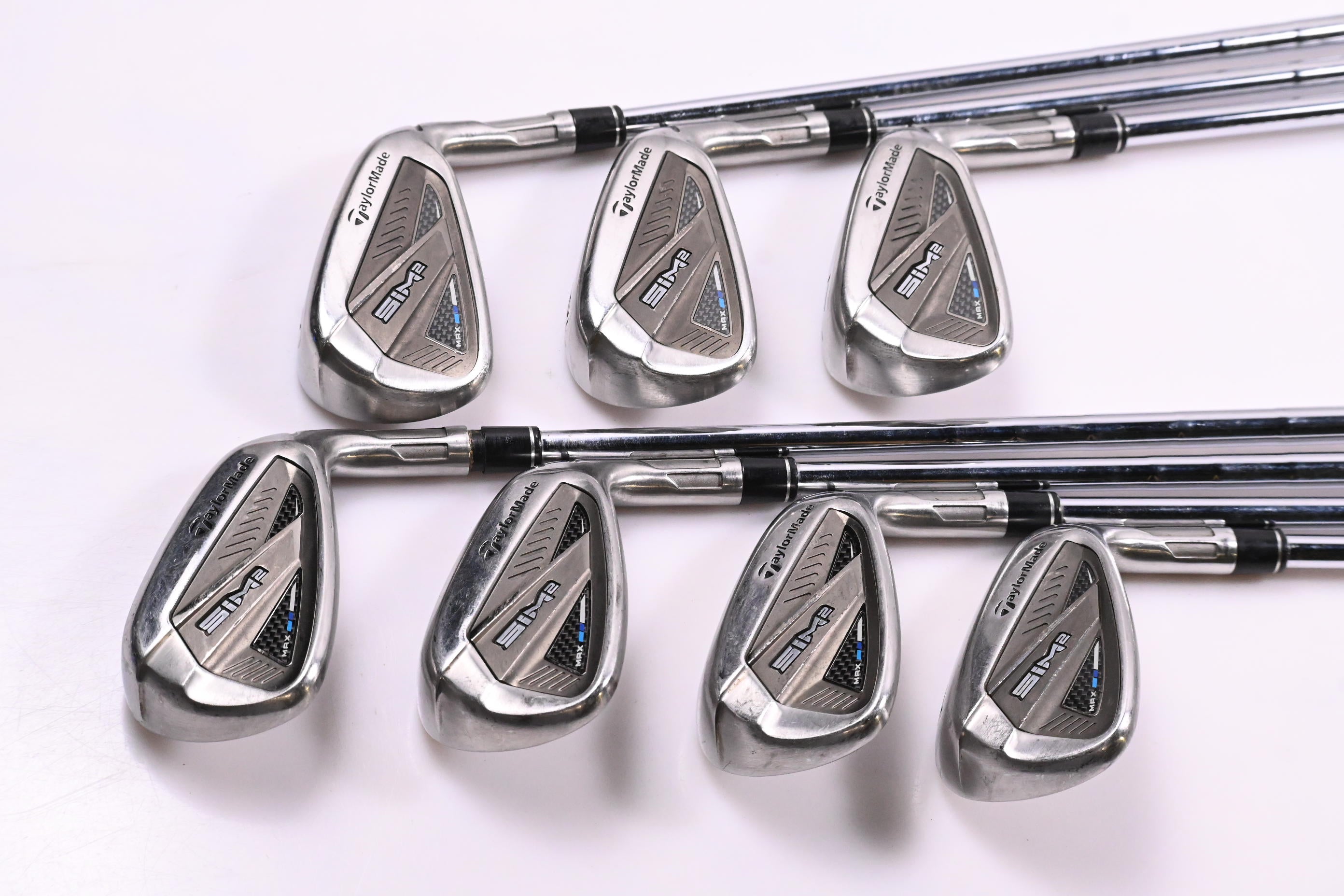 Taylormade SIM2 Max Irons / 5-PW+GW / Stiff Flex KBS Tour 120 Shafts