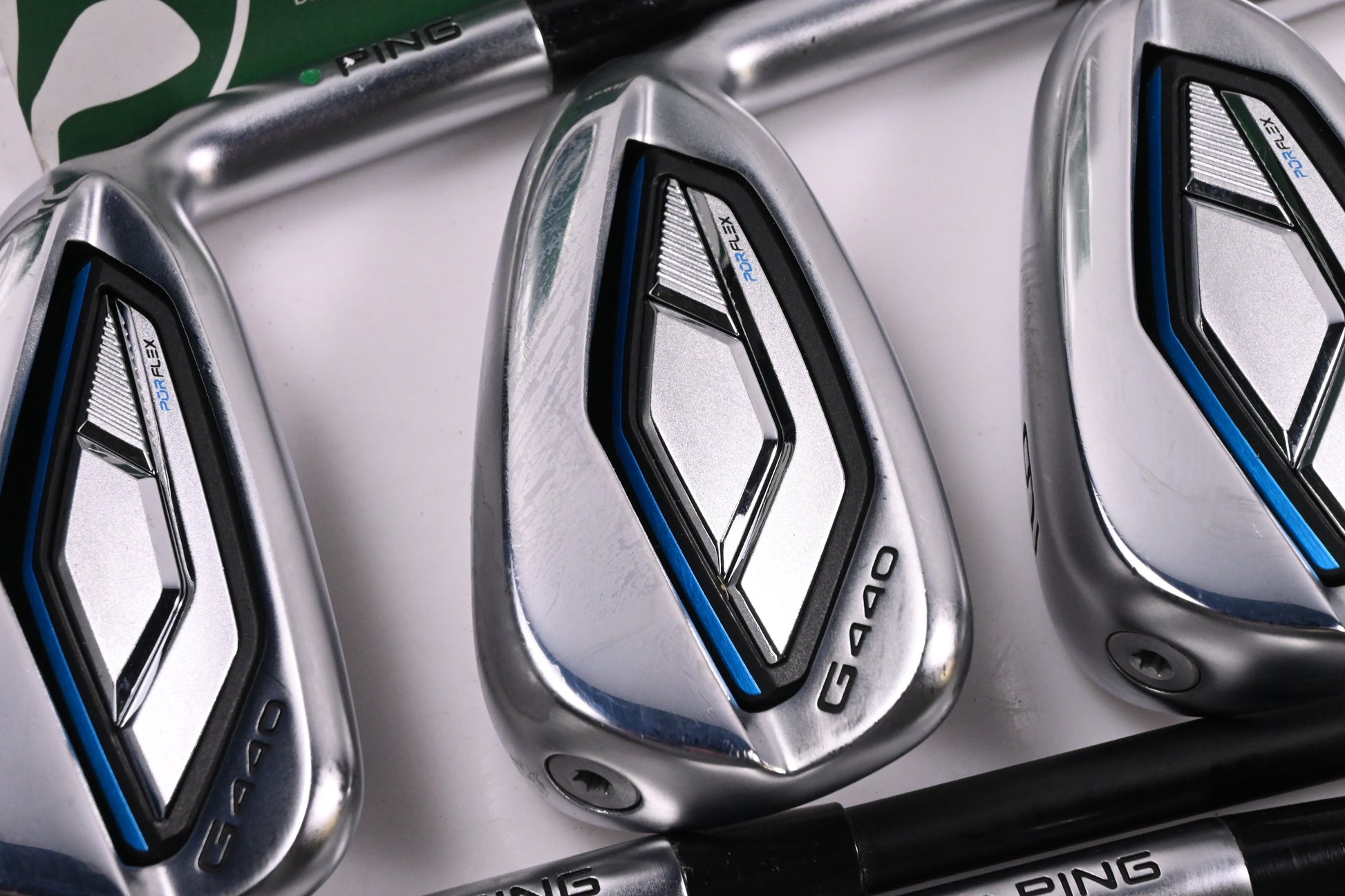 Ping G440 Irons / 7-PW+52°+56° / Green Dot / Senior Flex Ping Alta CB Blue AWT