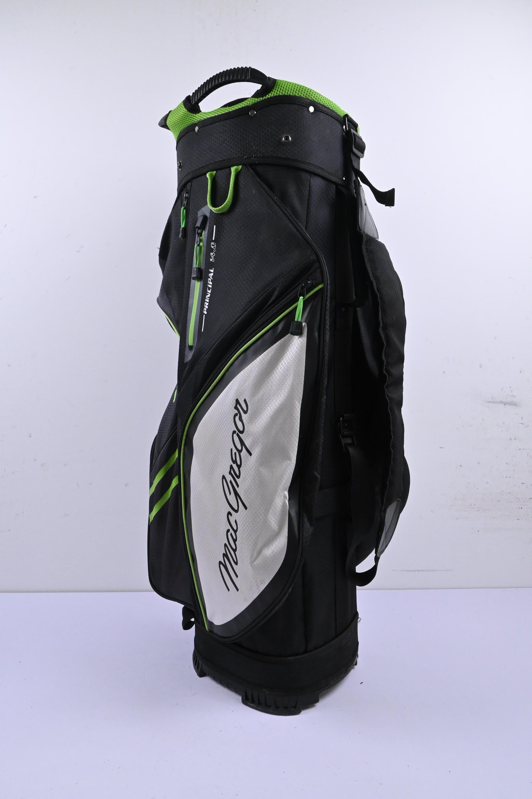 MacGregor Principal 14.0 Cart Bag / 14-Way Divider / Black & Green