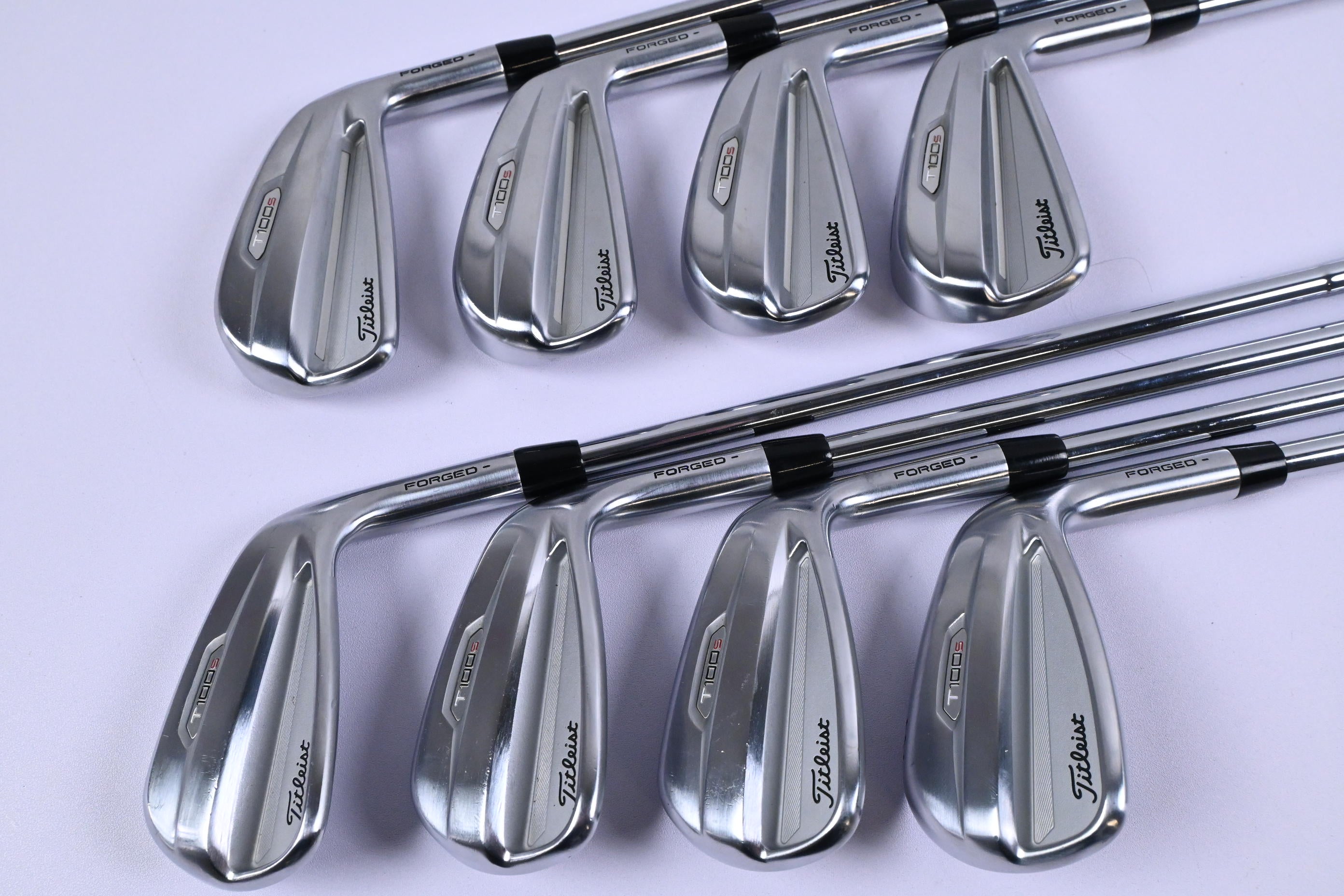 Titleist T100.S 2021 Irons / 4-PW+GW / Stiff Flex AMT Black S300 Shafts