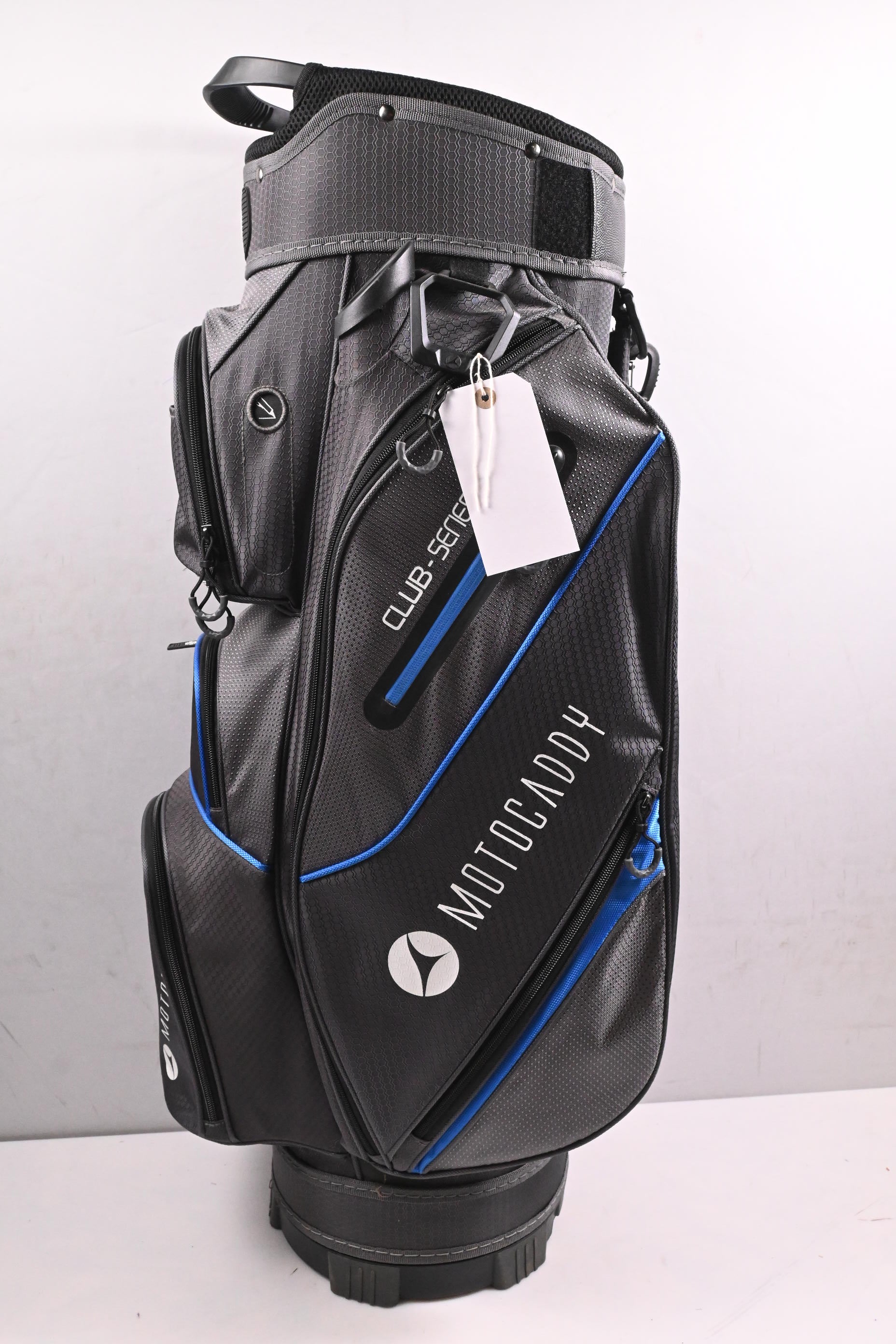 Motocaddy Club Series Cart Bag / 14-Way Divider / Grey, Blue