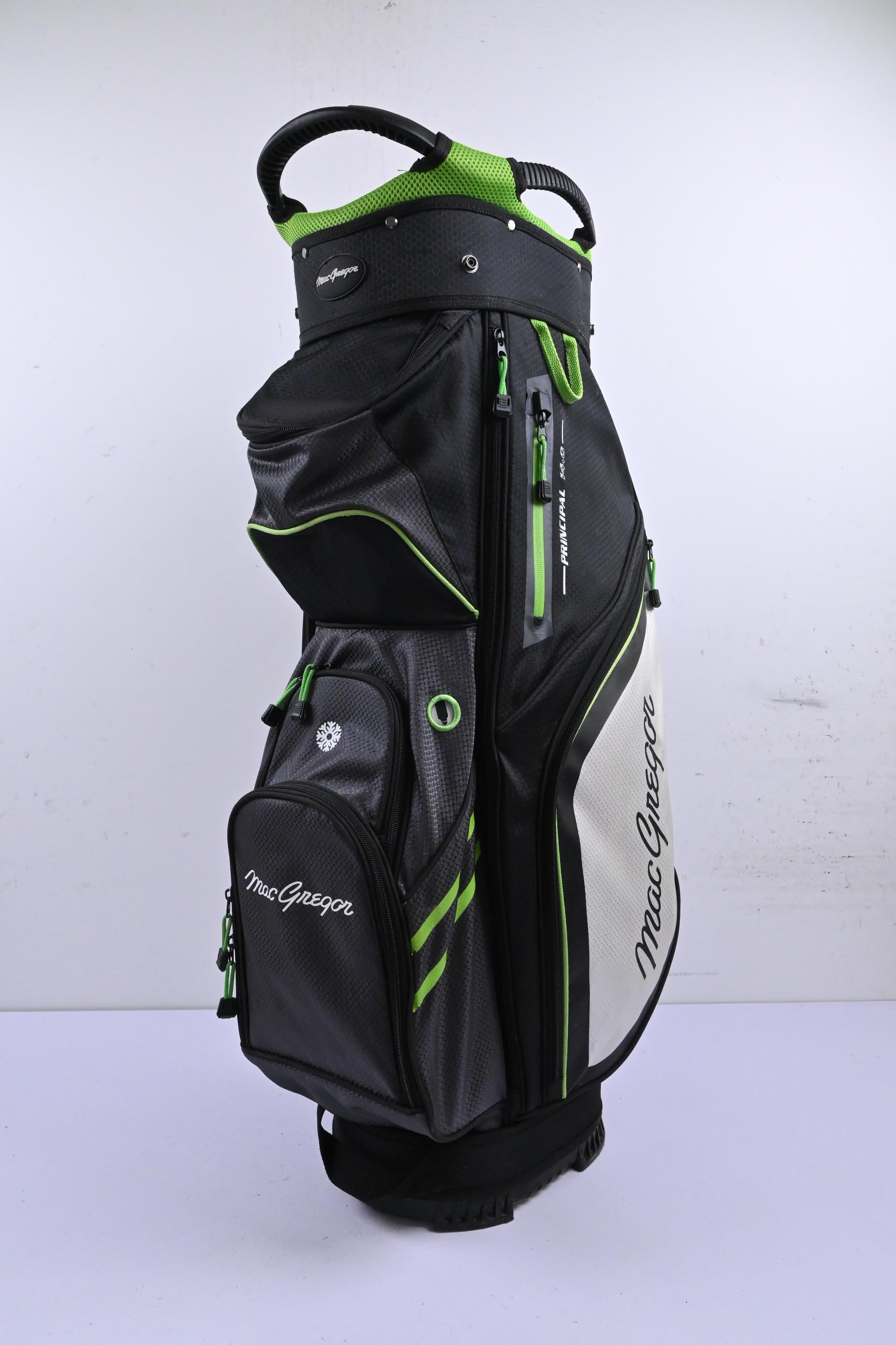 MacGregor Principal 14.0 Cart Bag / 14-Way Divider / Black & Green