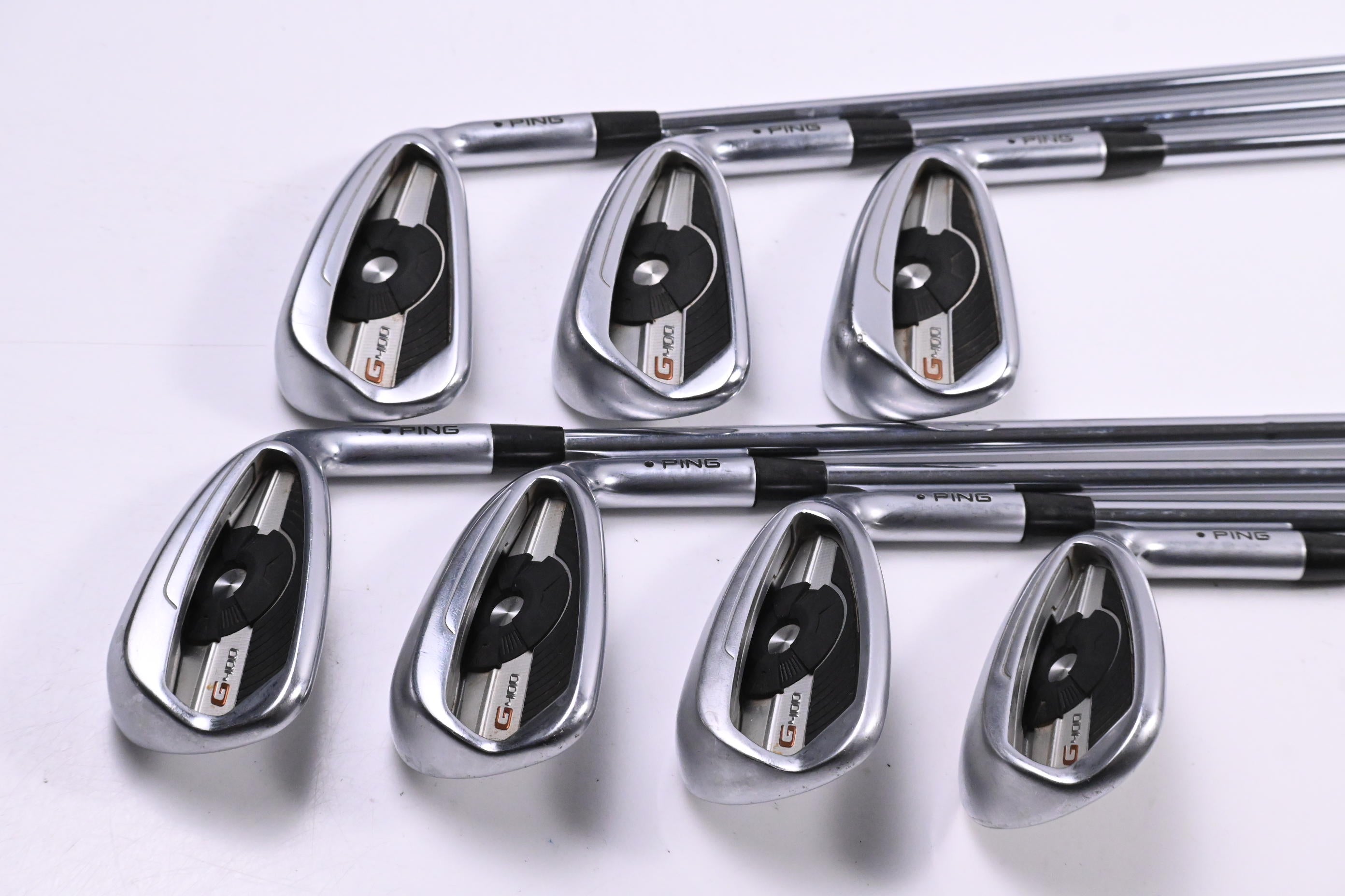 Ping G400 Irons / 5-PW+SW / Black Dot / Senior Flex Ping CFS Distance Shafts