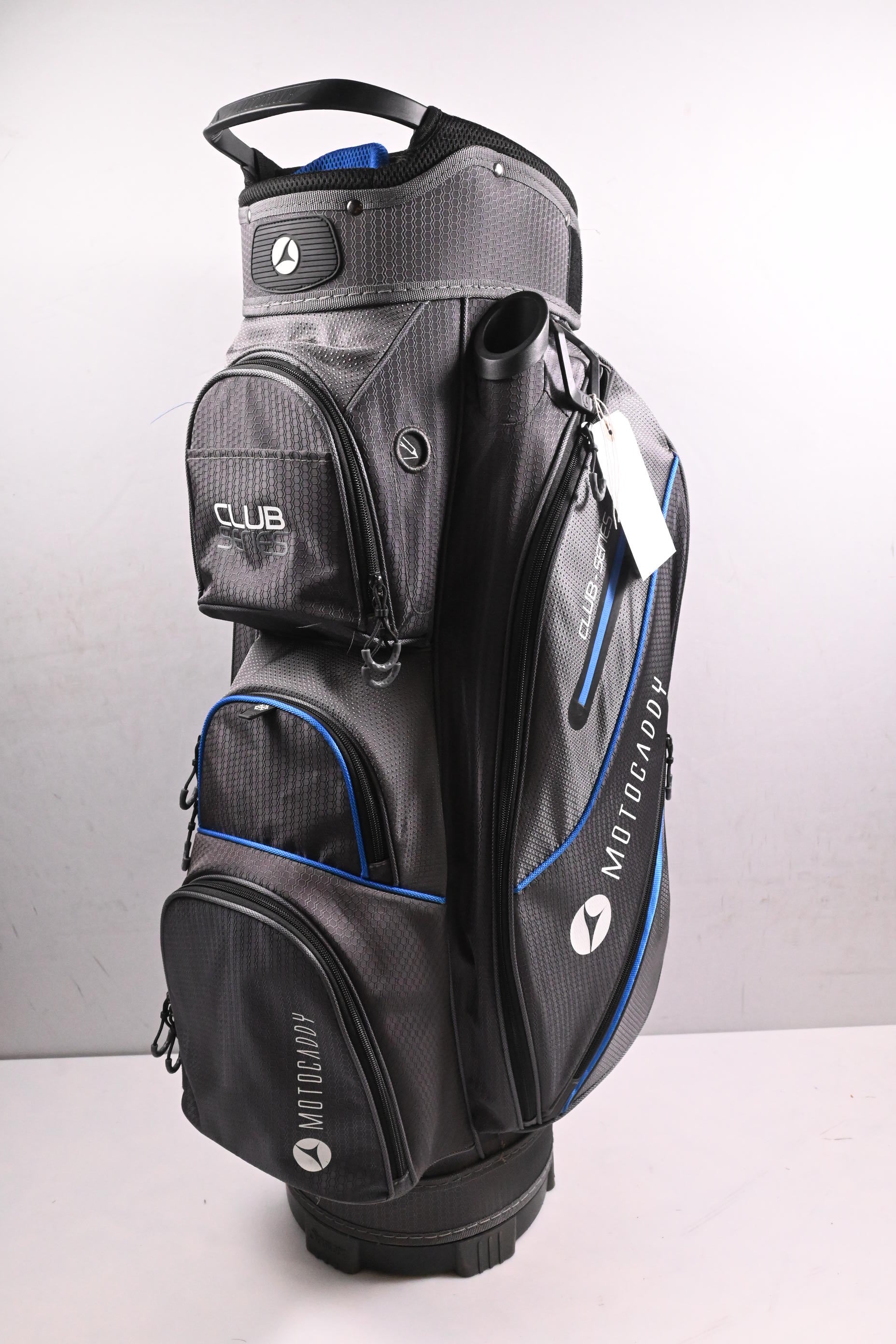 Motocaddy Club Series Cart Bag / 14-Way Divider / Grey, Blue