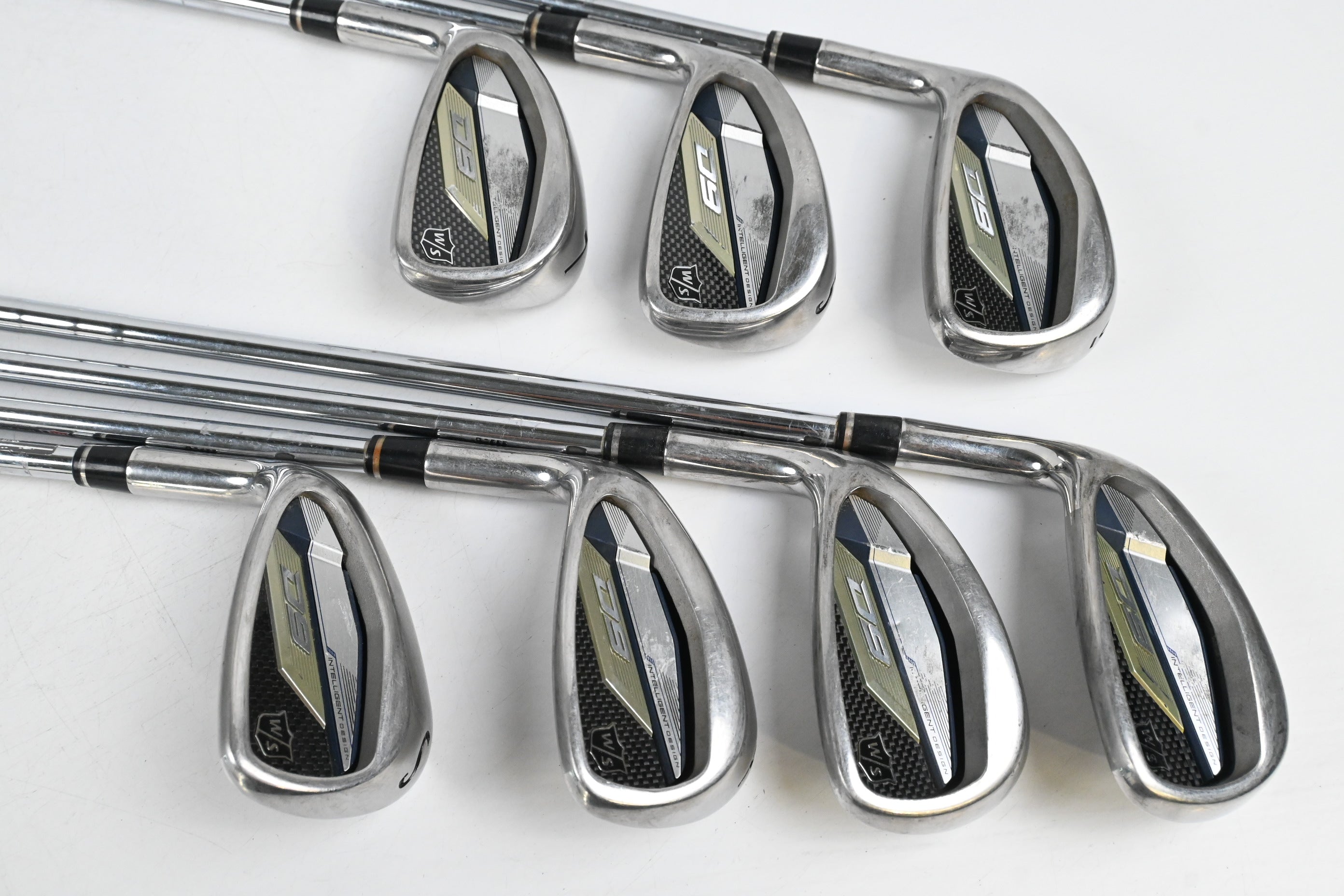 Left Hand Wilson D9 Irons / 5-PW+SW / Regular Flex KBS MAX Ultralite Shafts