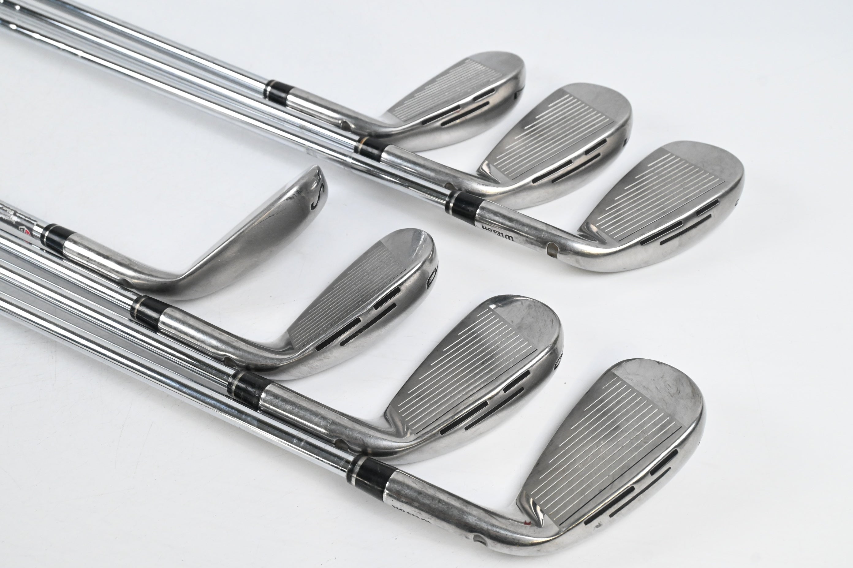 Left Hand Wilson D9 Irons / 5-PW+SW / Regular Flex KBS MAX Ultralite Shafts