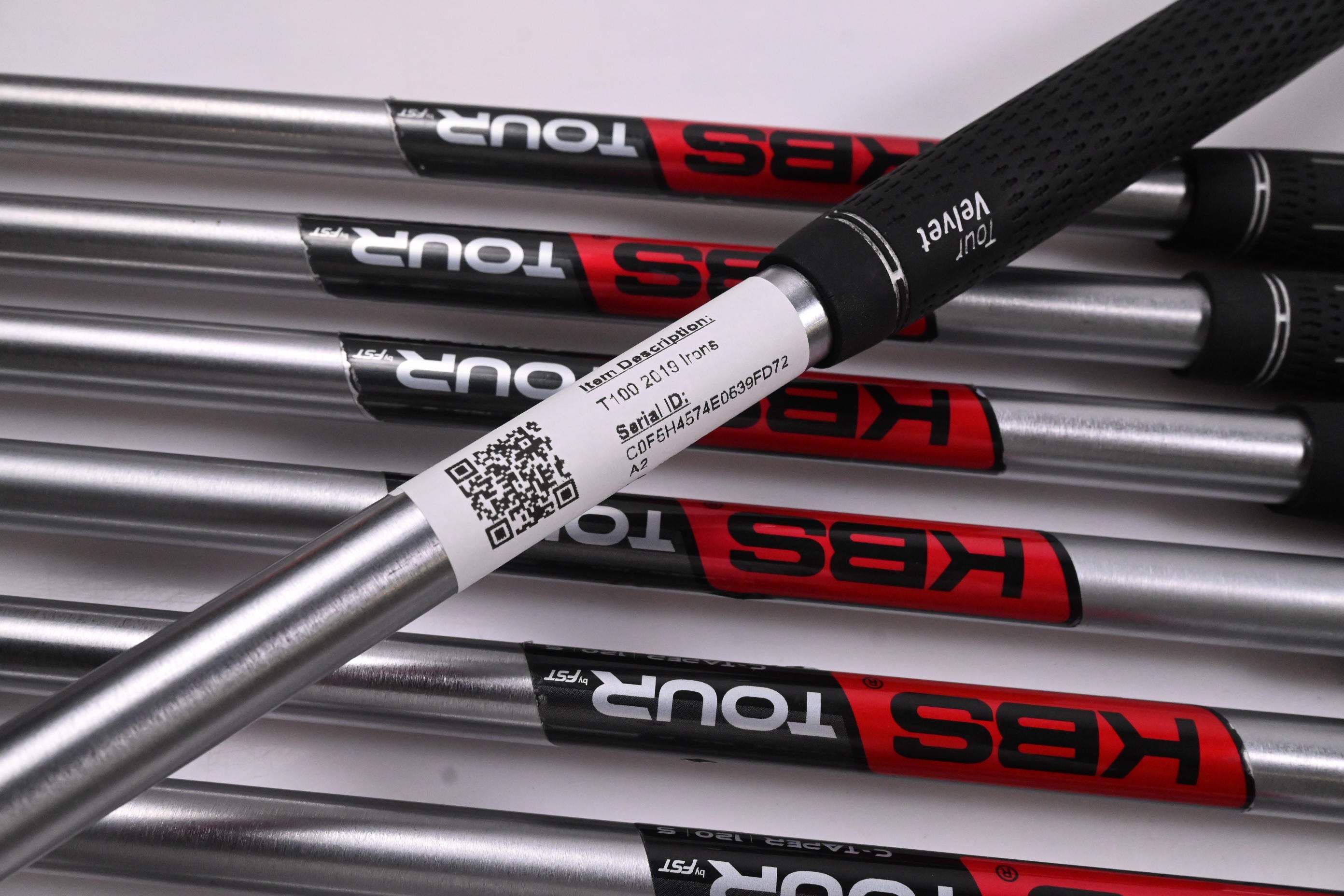 Titleist T100 2019 Irons / 3-PW / Stiff Flex KBS Tour C-Taper 120 Shafts