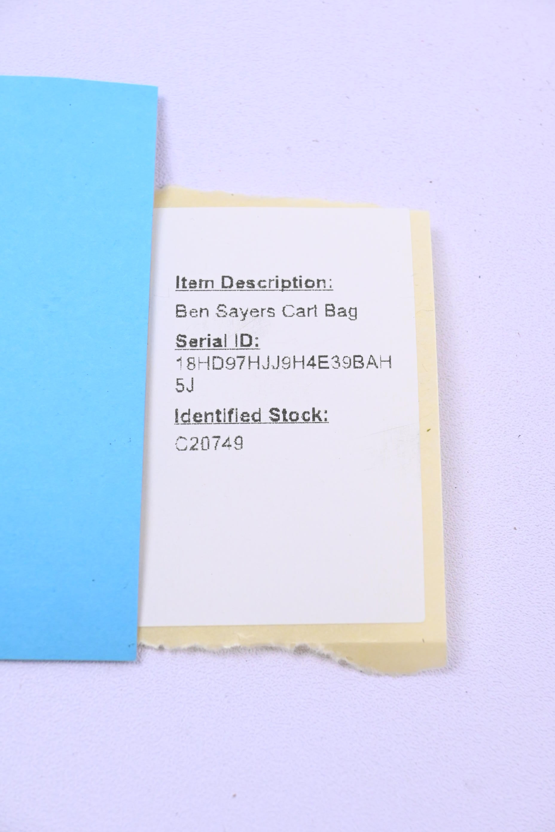 Ben Sayers Cart Bag / 4-Way Divider / Black & Blue
