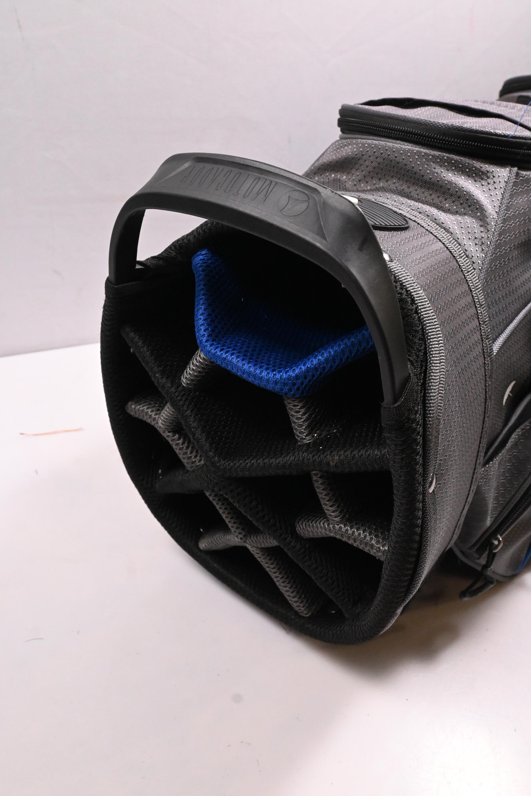 Motocaddy Club Series Cart Bag / 14-Way Divider / Grey, Blue