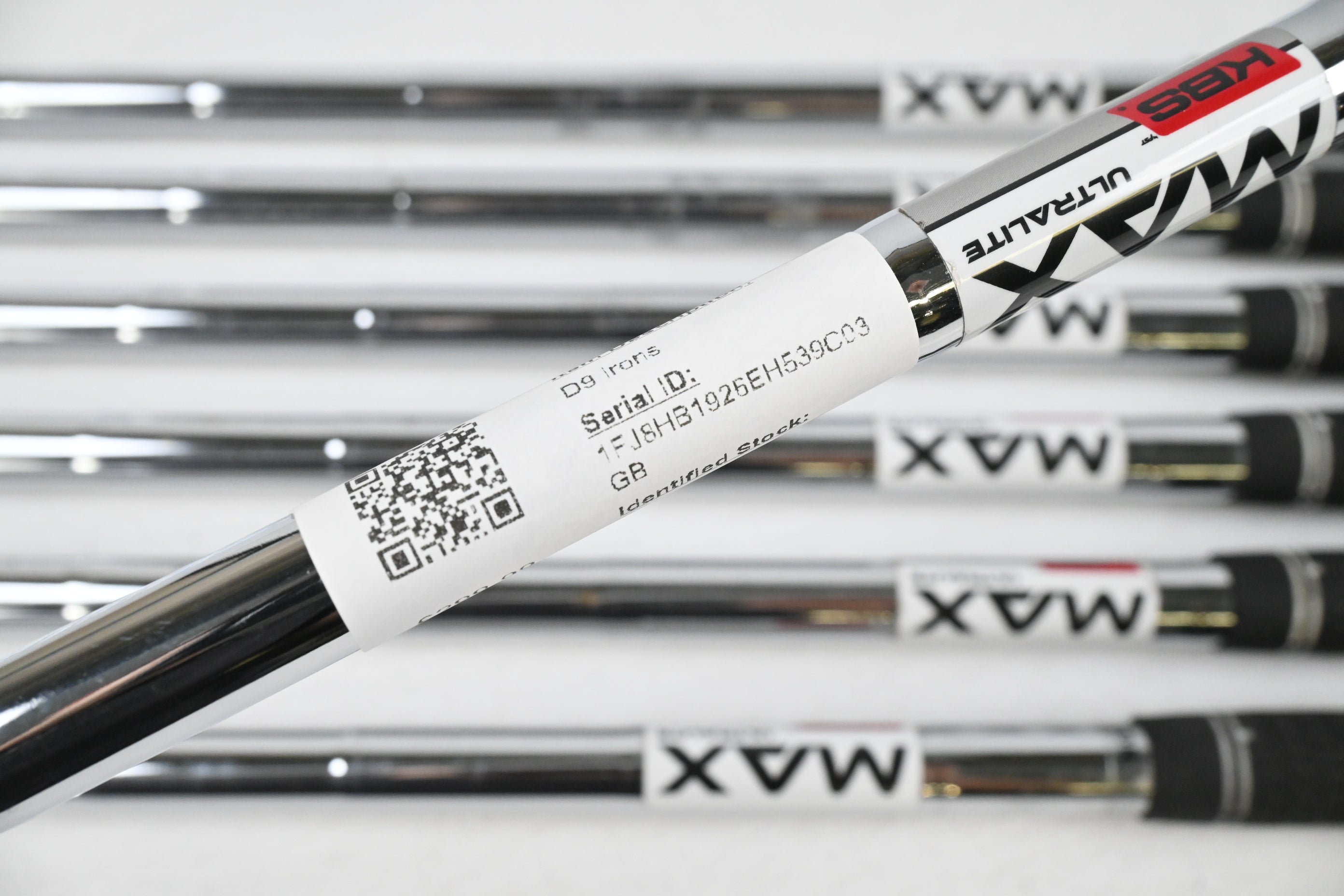 Left Hand Wilson D9 Irons / 5-PW+SW / Regular Flex KBS MAX Ultralite Shafts