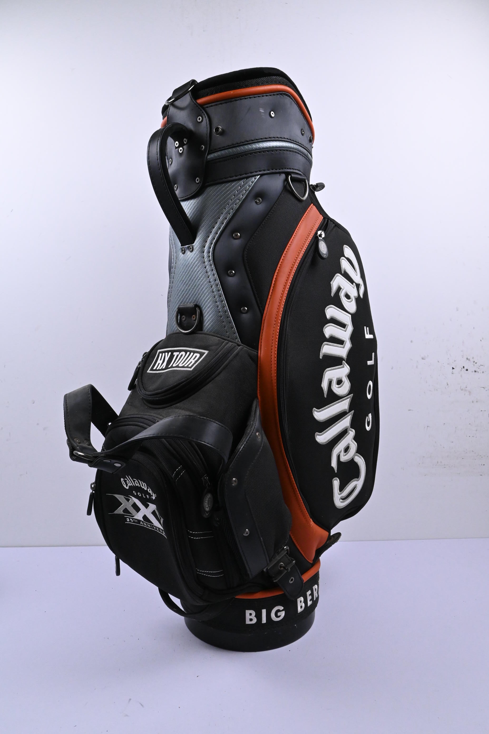 Callaway Big Bertha 25th Anniversary Tour Bag / 6-Way Dividers / Black & Orange