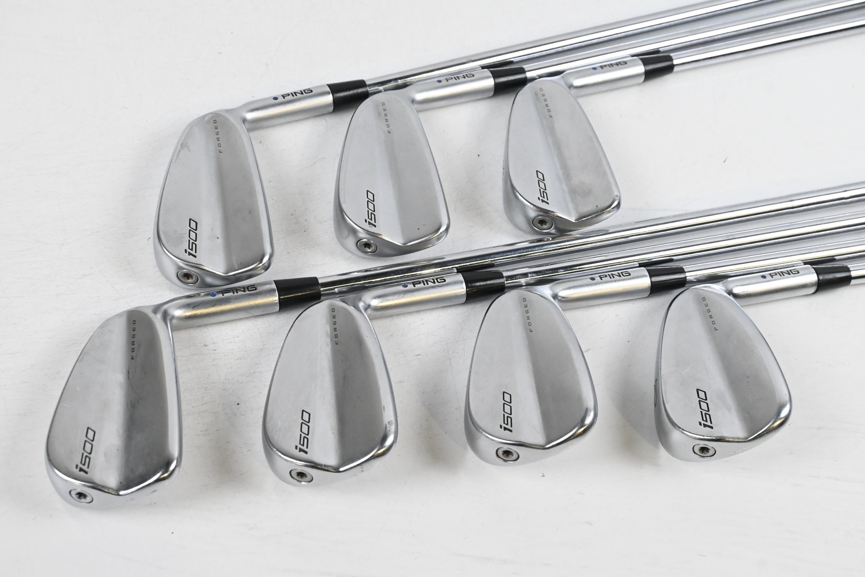 Ping i500 Irons / 4-9i / Blue Dot / Stiff Flex Ping AWT 2.0 Shafts