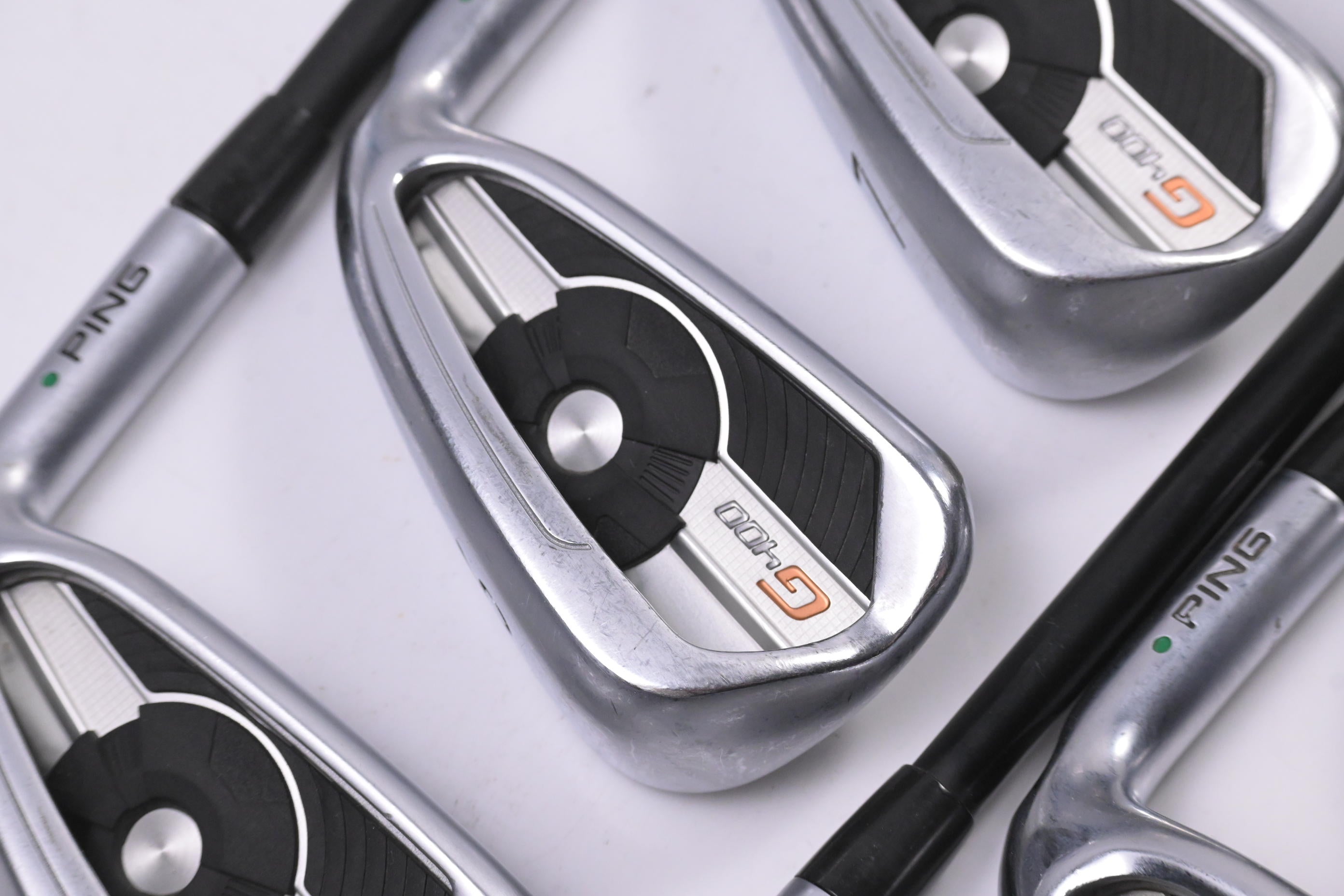 Ping G400 Irons / 5-PW+GW+SW / Green Dot / Senior Flex Ping Alta CB Shafts