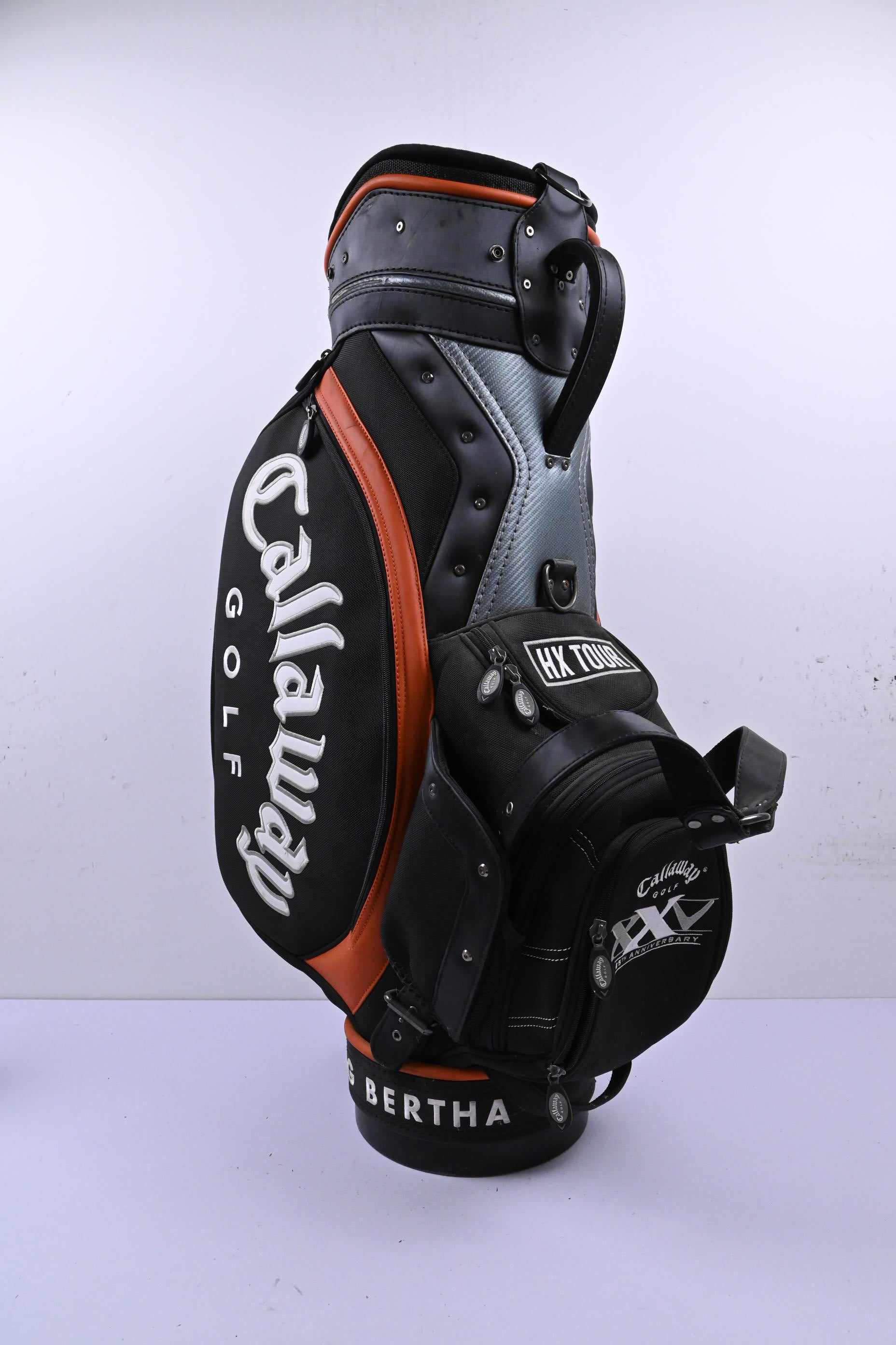Callaway Big Bertha 25th Anniversary Tour Bag / 6-Way Dividers / Black & Orange