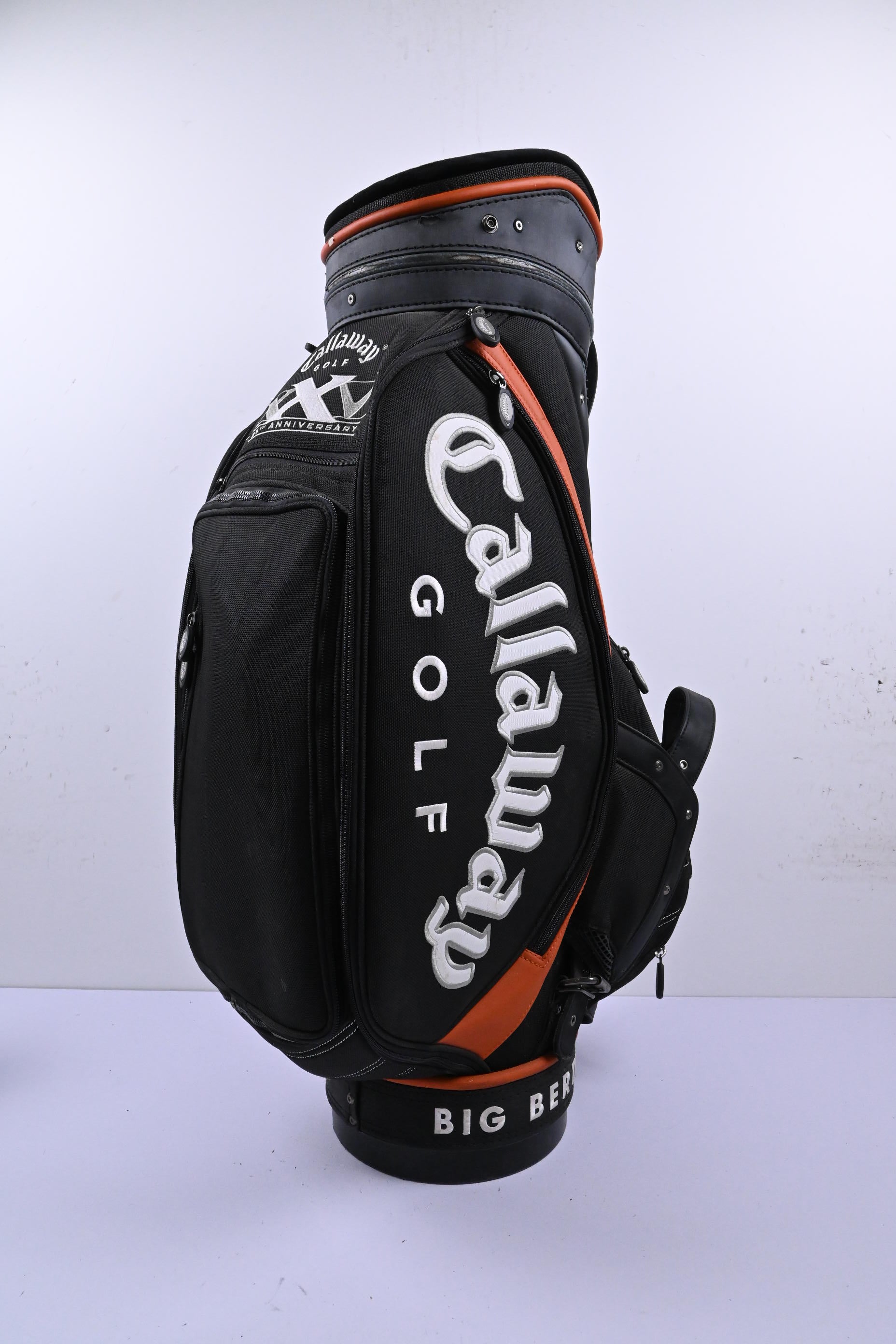 Callaway Big Bertha 25th Anniversary Tour Bag / 6-Way Dividers / Black & Orange
