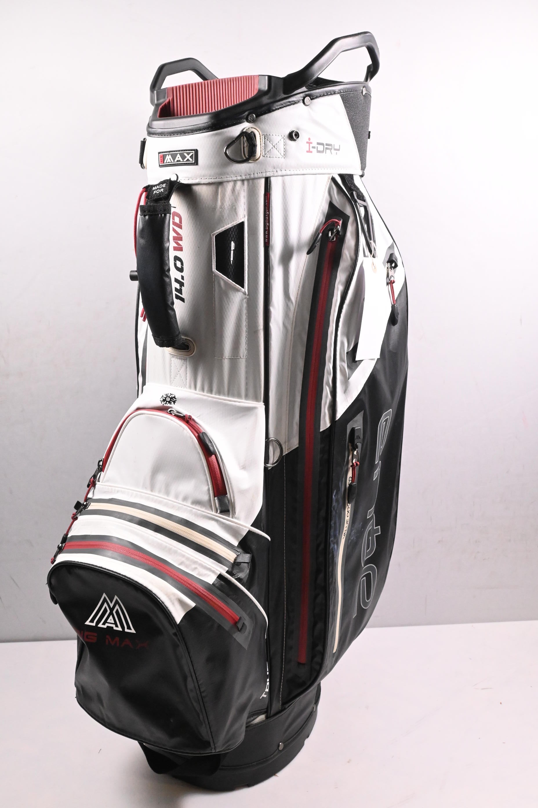 Big Max Tour 4 Cart Bag / 14-Way Divider / Black, White, Red