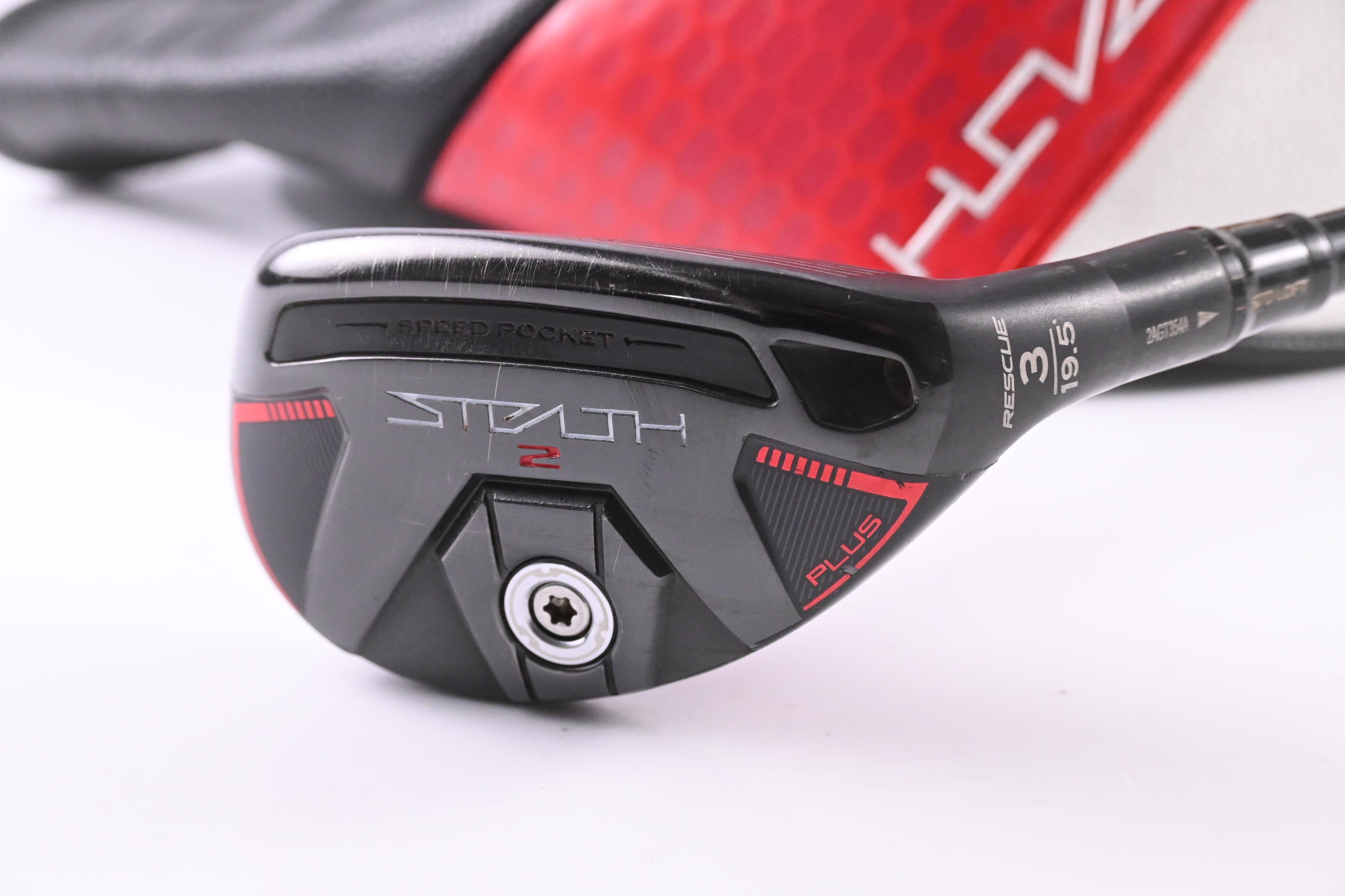 Taylormade Stealth 2 Plus #3 Hybrid / 19.5 Degree / Stiff Flex Kai'li Red 85 Shaft