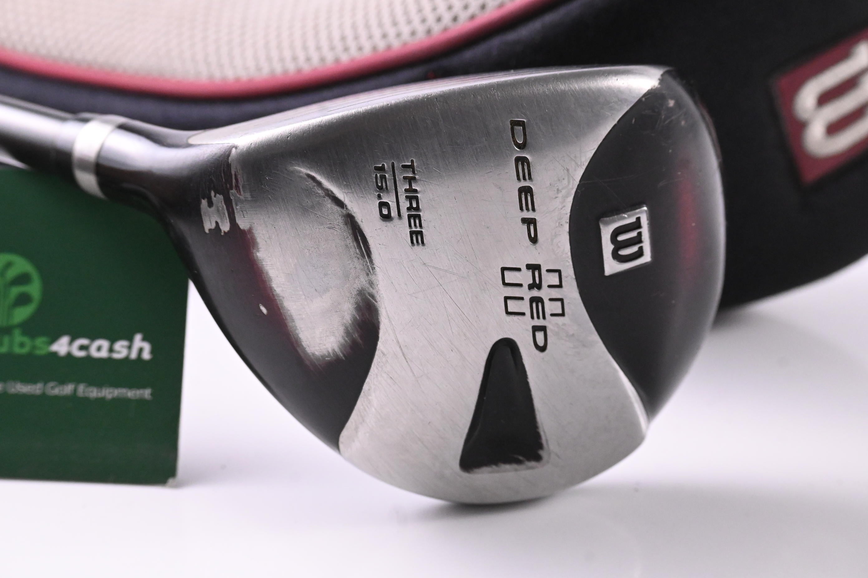 Left Hand Wilson Deep Red II #3 Wood / 15 Degree / Stiff Flex Grafalloy ProLite+