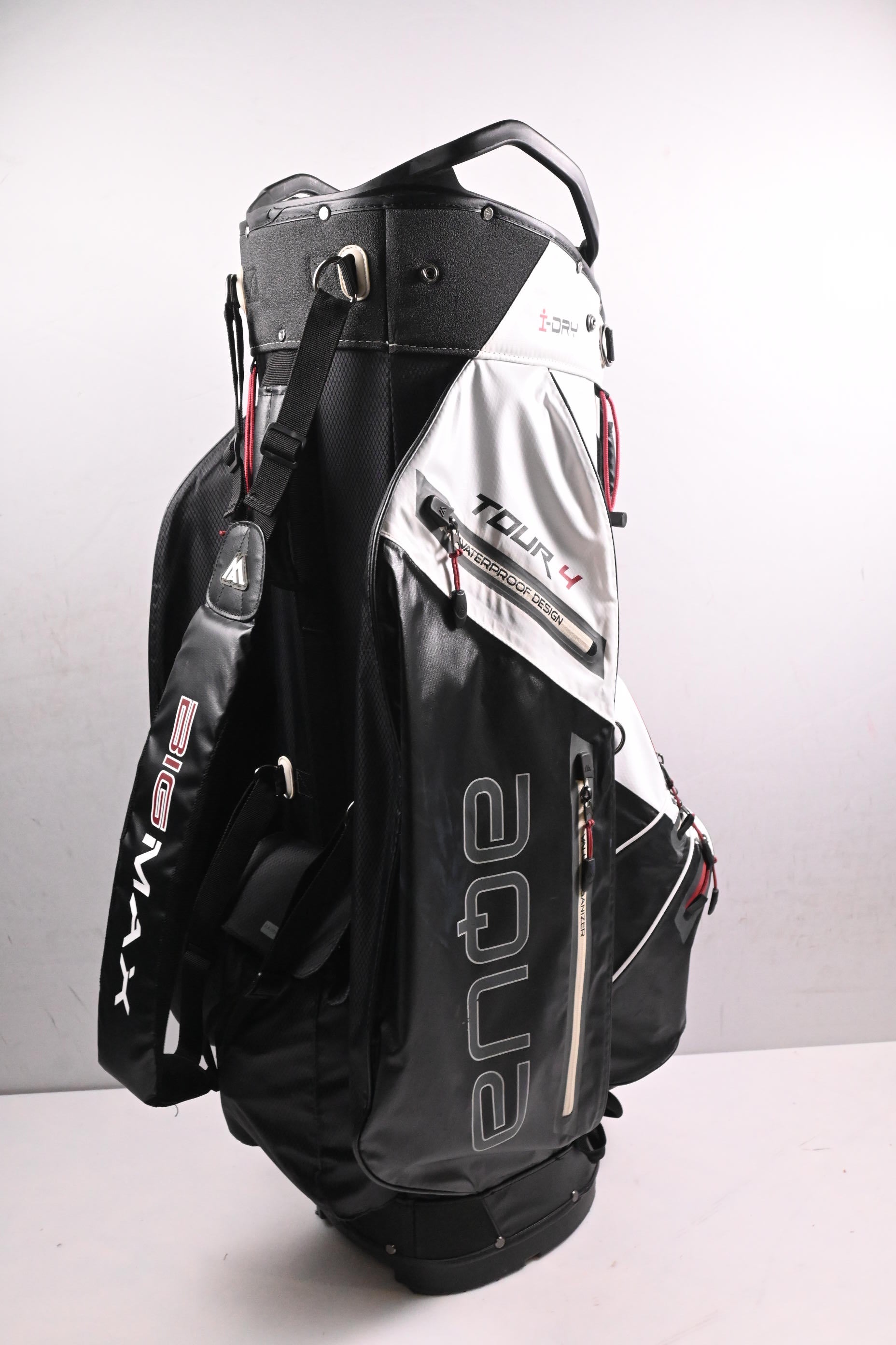 Big Max Tour 4 Cart Bag / 14-Way Divider / Black, White, Red