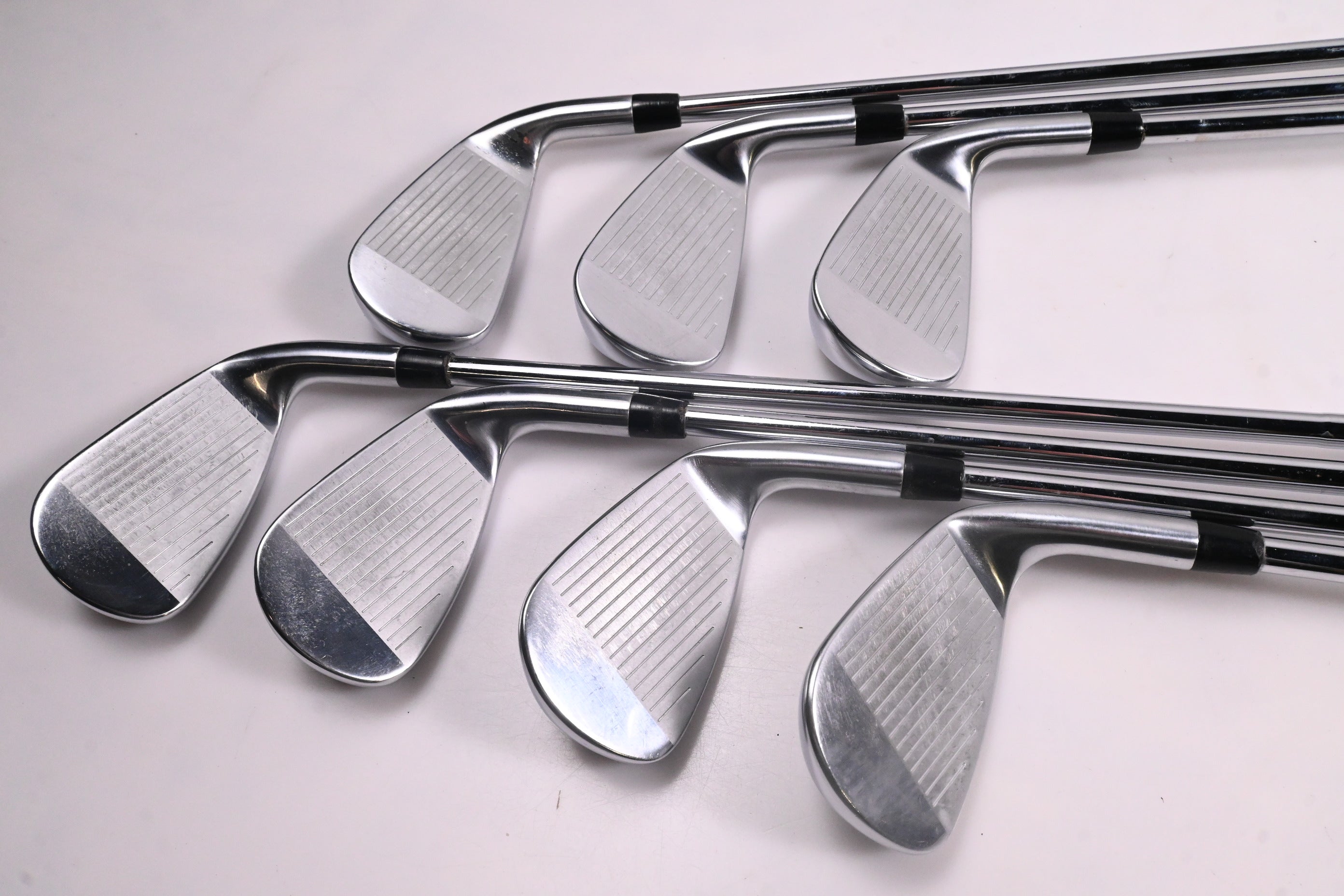 Left Hand Titleist T300 2021 Irons / 5-PW+48° / Regular Flex AMT Red R300 Shafts