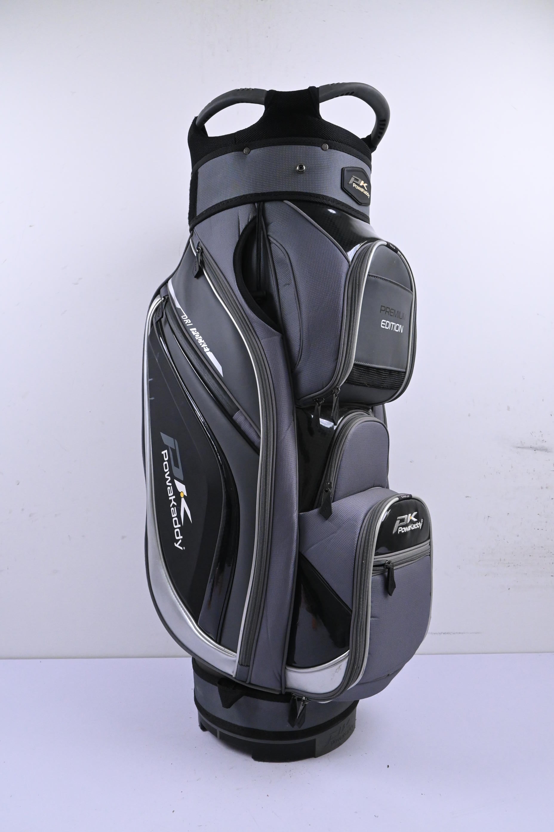 Powakaddy Premium Edition Cart Bag / 14-Way Divider / Grey & Black