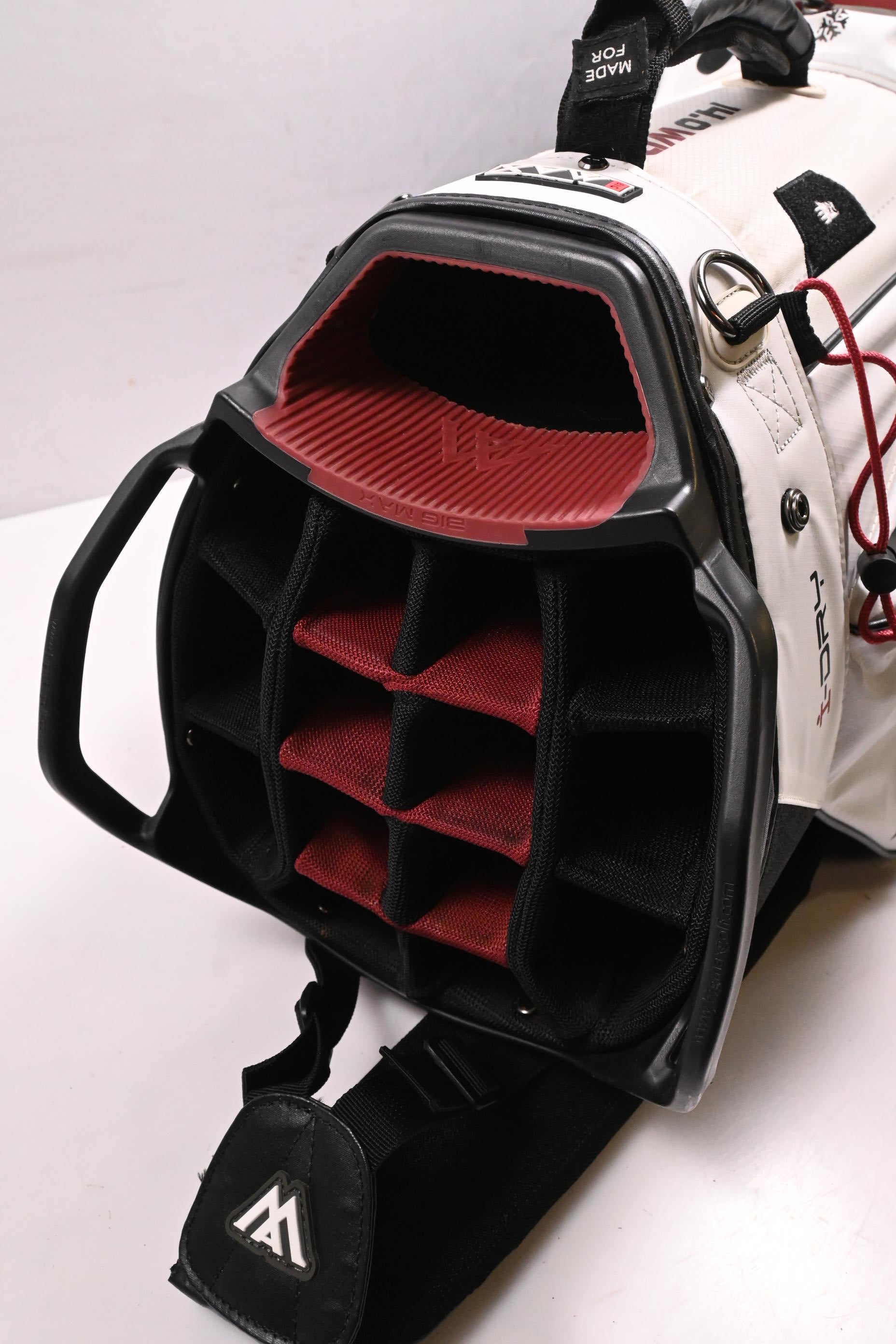 Big Max Tour 4 Cart Bag / 14-Way Divider / Black, White, Red
