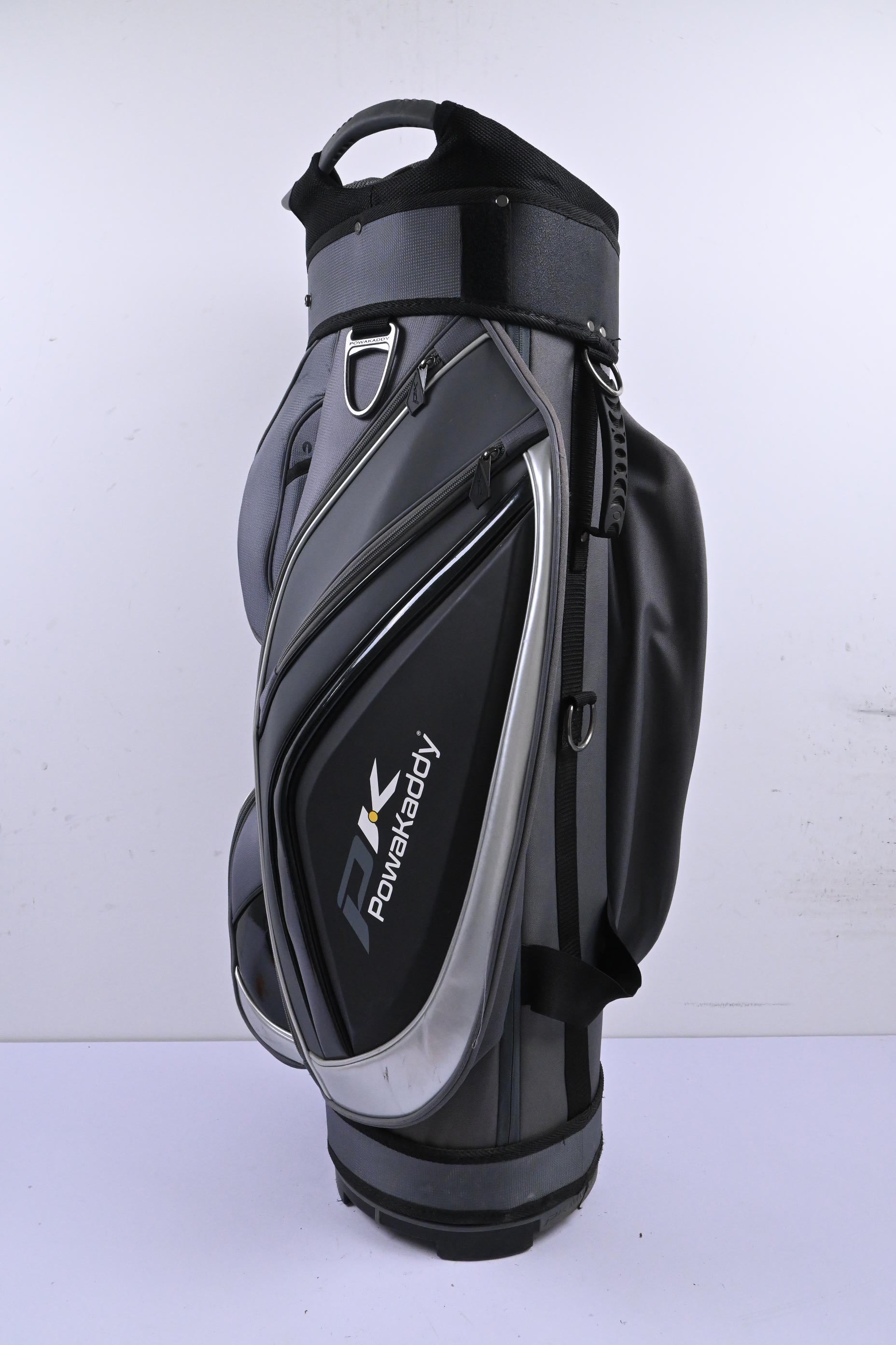 Powakaddy Premium Edition Cart Bag / 14-Way Divider / Grey & Black