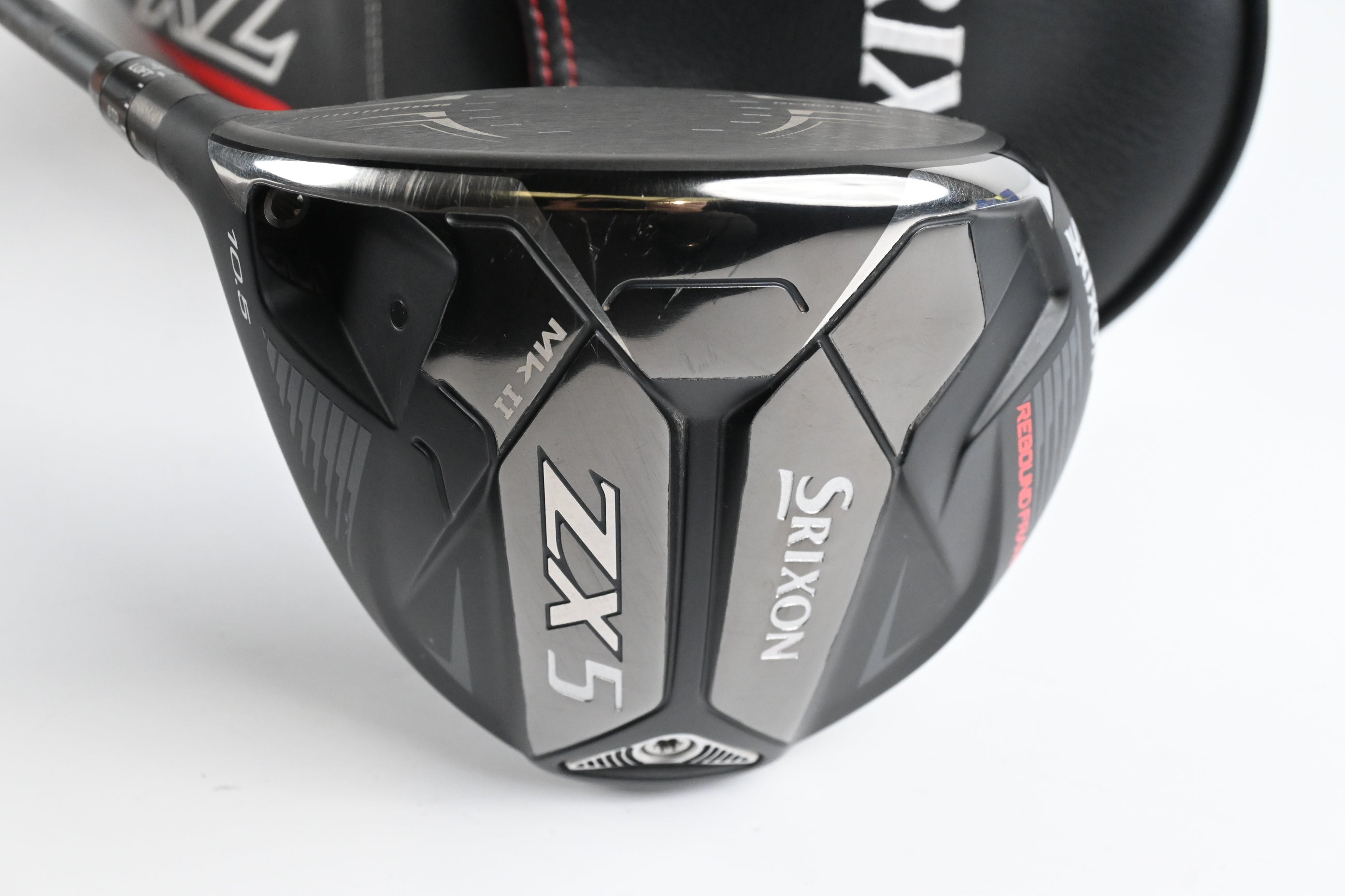 Left Hand Srixon ZX5 MK II Driver / 10.5 Degree / Stiff Flex HZRDUS Smoke Black
