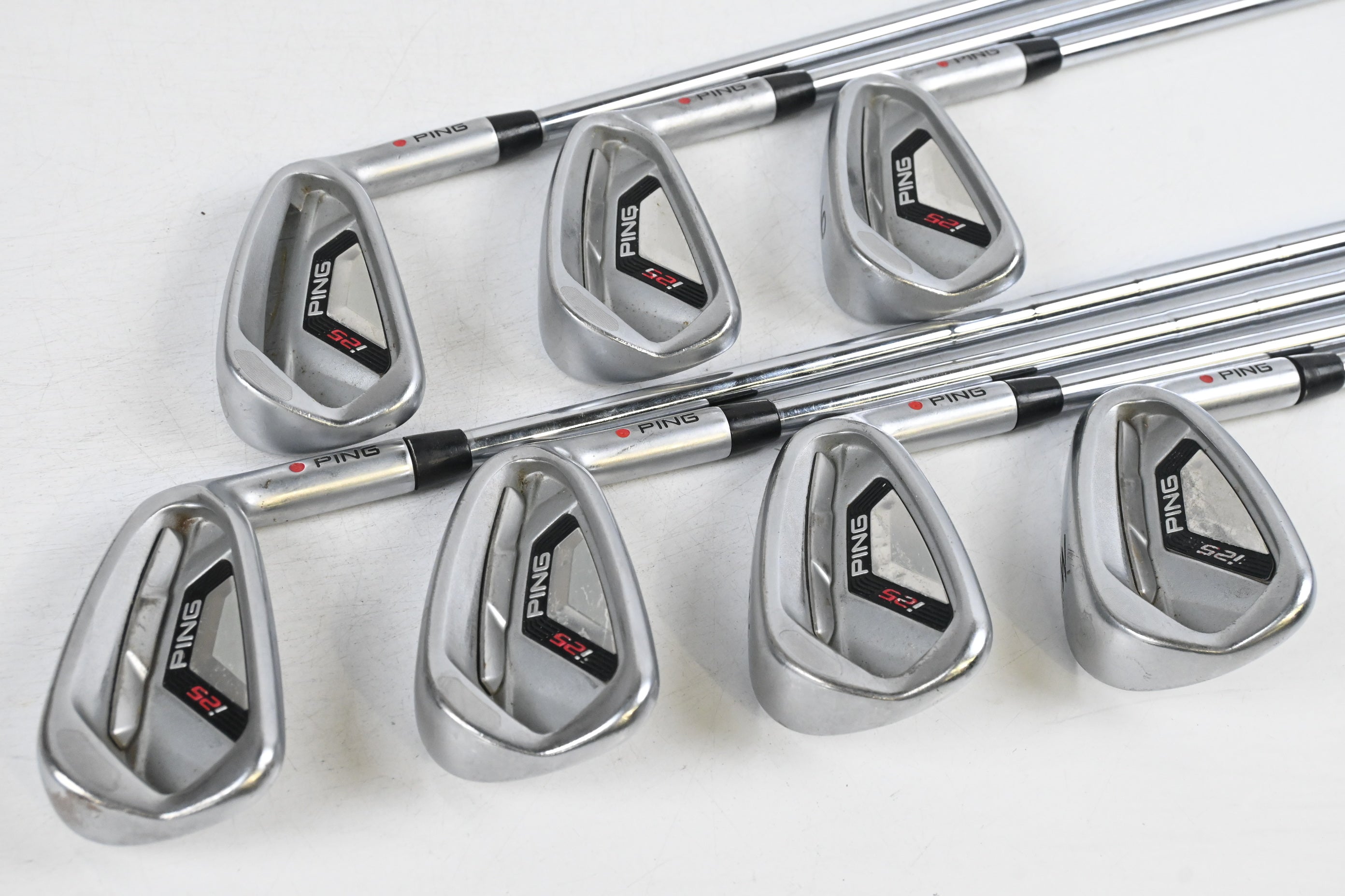 Ping i25 Irons / 4-PW / Red Dot / Stiff Flex Ping CFS Shafts