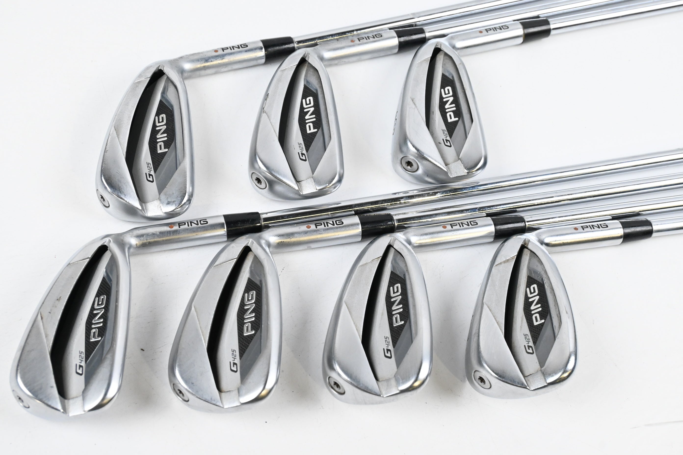 Ping G425 Irons / 4-PW / Brown Dot / Regular Flex Elevate MPH 95 Shaft