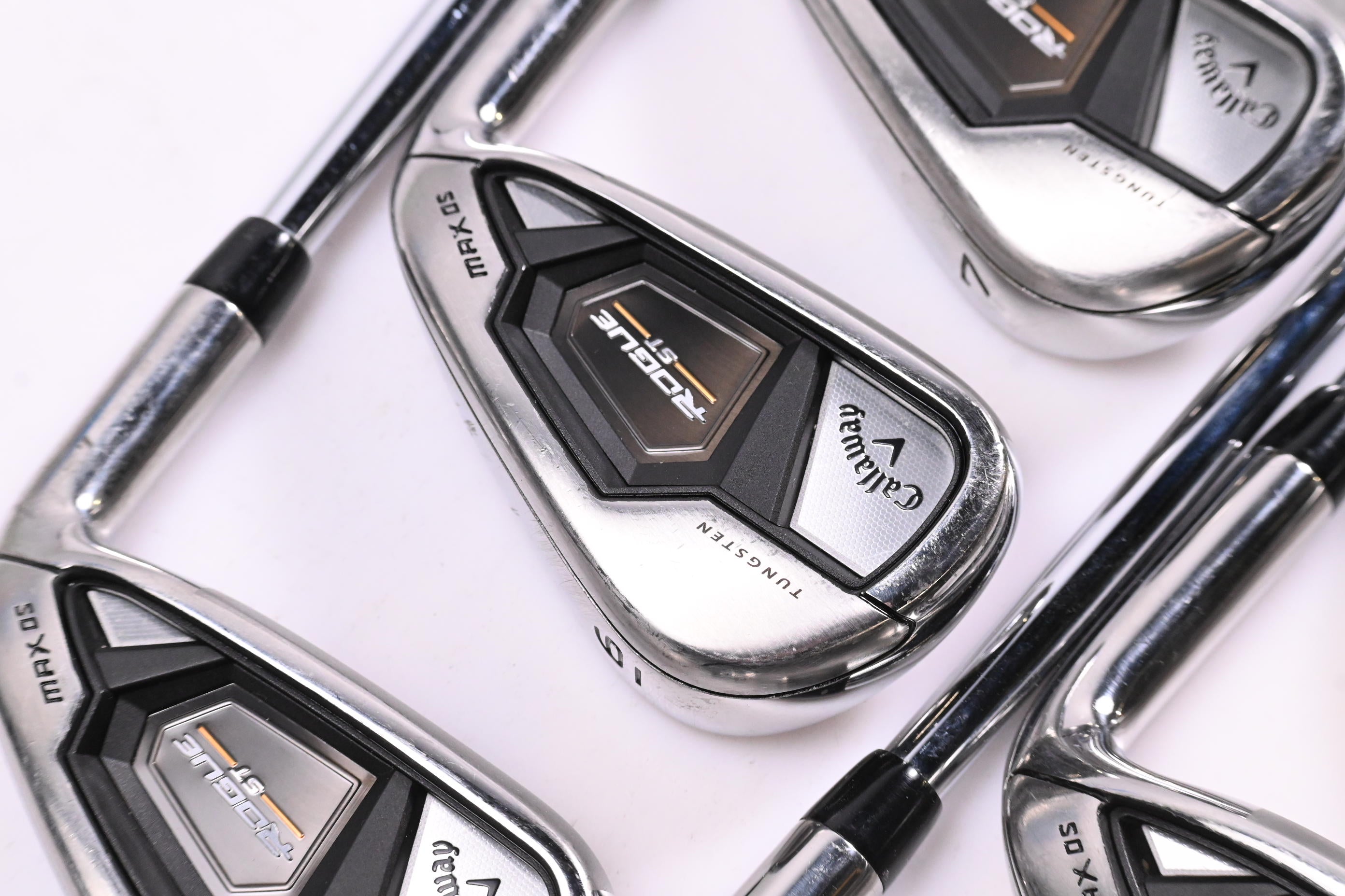 Callaway Rogue ST Max OS Irons / 5-PW+GW+SW / Regular Flex Elevate MPH 85