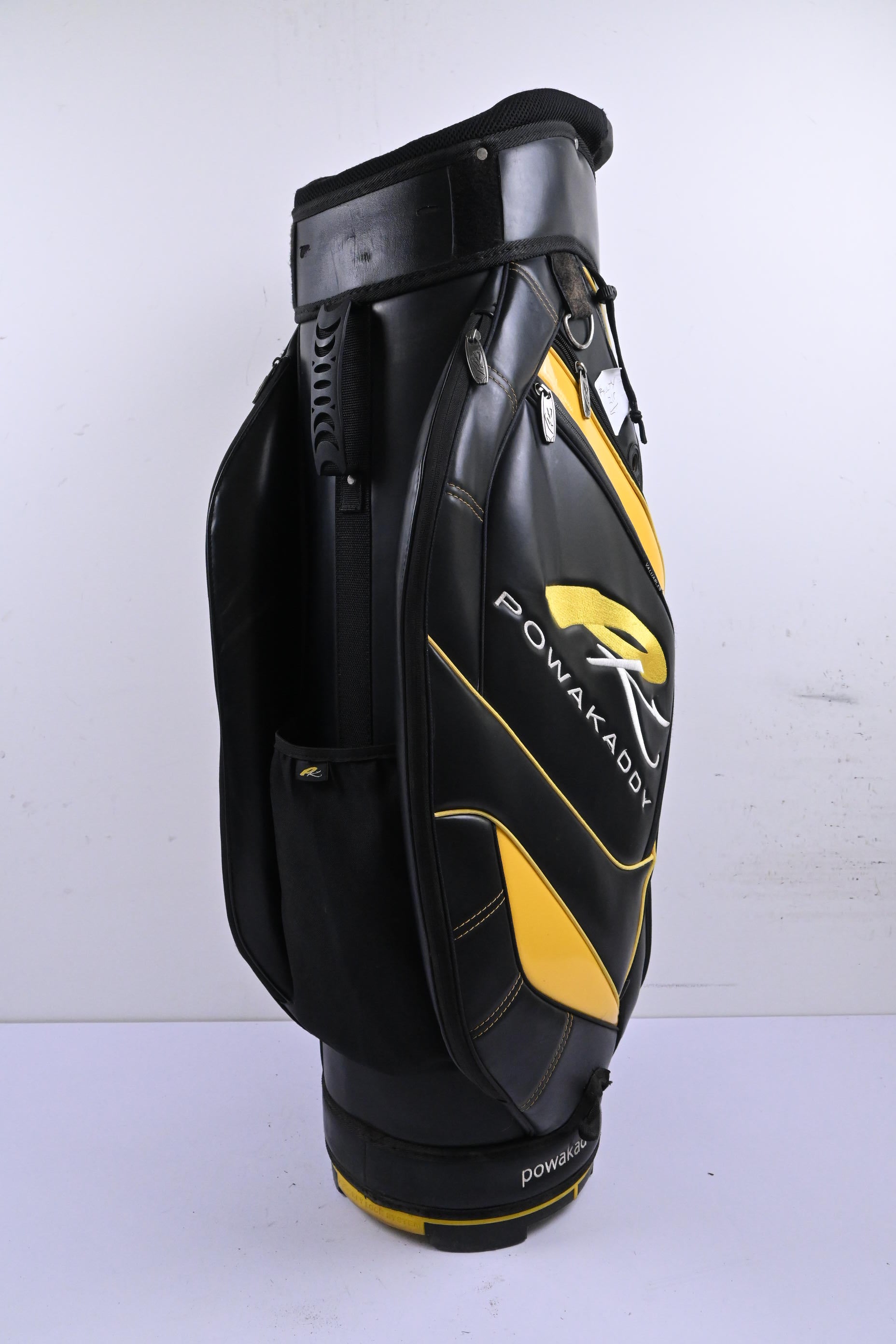 Powakaddy Cart Bag / 14-Way Divider / Black & Yellow