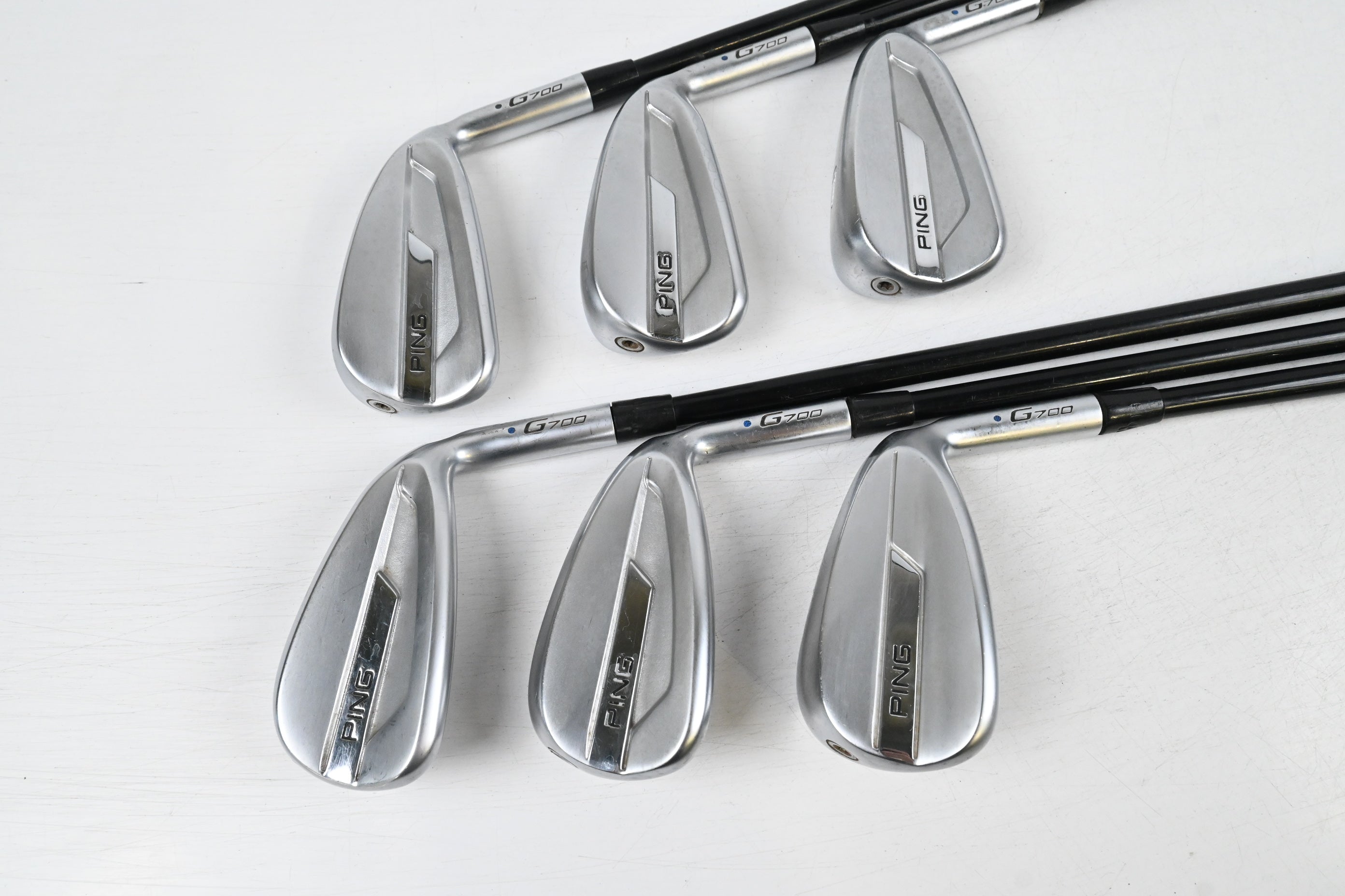 Ping G700 Irons / 5-PW / Blue Dot / Regular Flex Ping Alta CB AWT Shafts