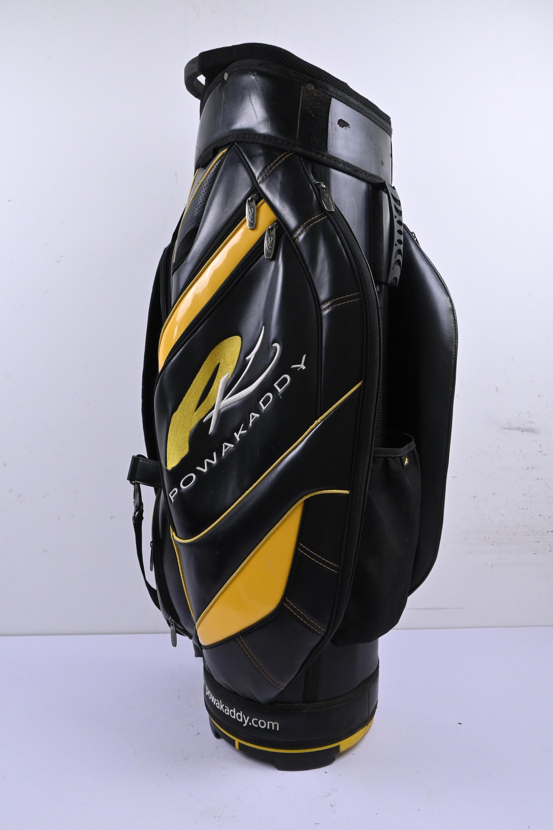 Powakaddy Cart Bag / 14-Way Divider / Black & Yellow