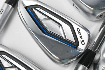 Ping G440 Irons / 5-PW / Blue Dot / Regular Flex Ping AWT 3.0 Shafts