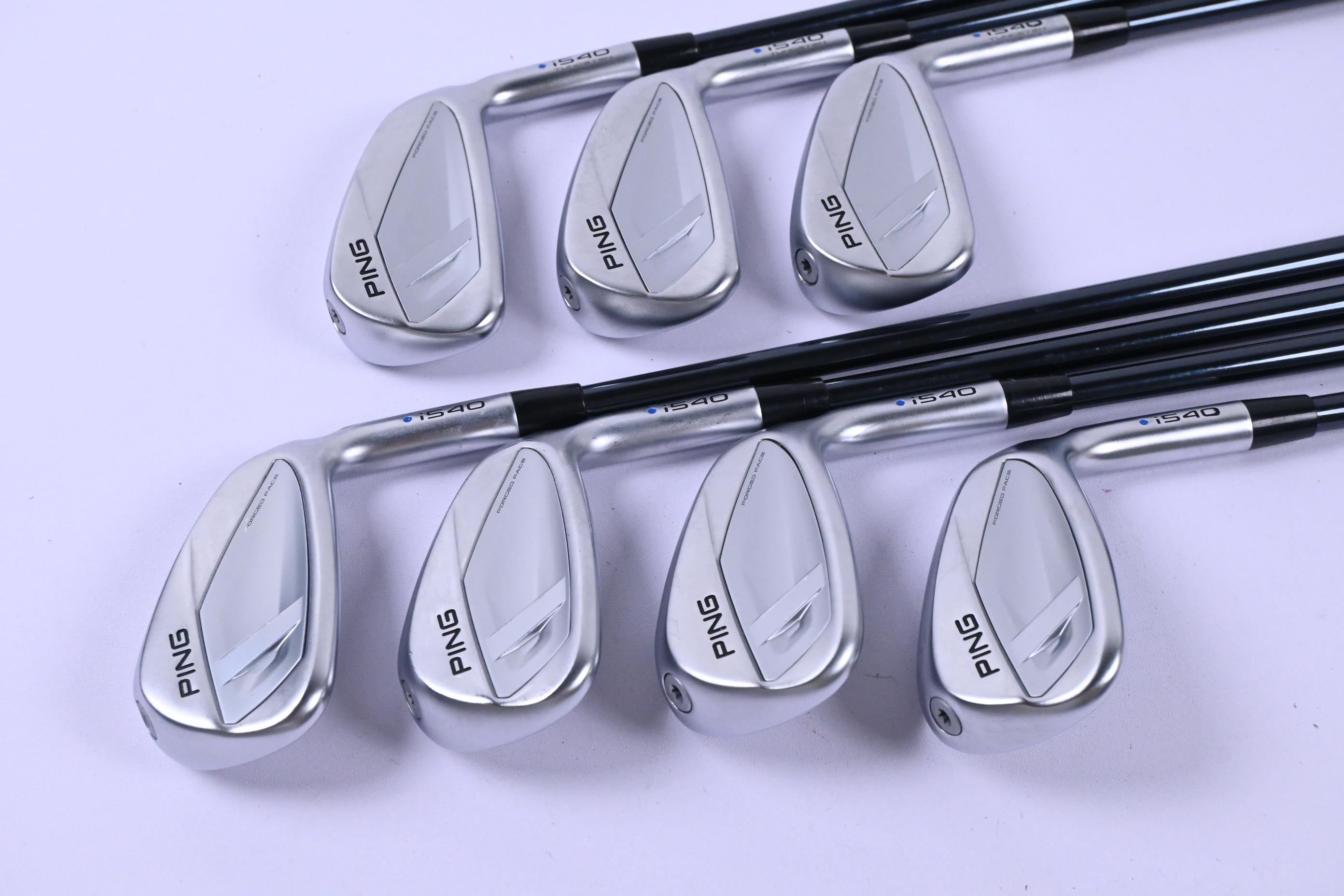 Ping i540 Irons / 5-PW+GW / Blue Dot / Regular Flex Recoil Dart 75 Shafts